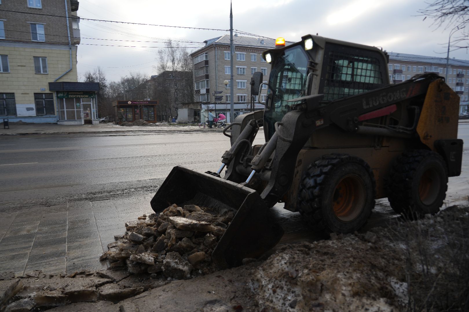 сергиев посад, благоустройство, снег, уборка улиц, вертикалка,