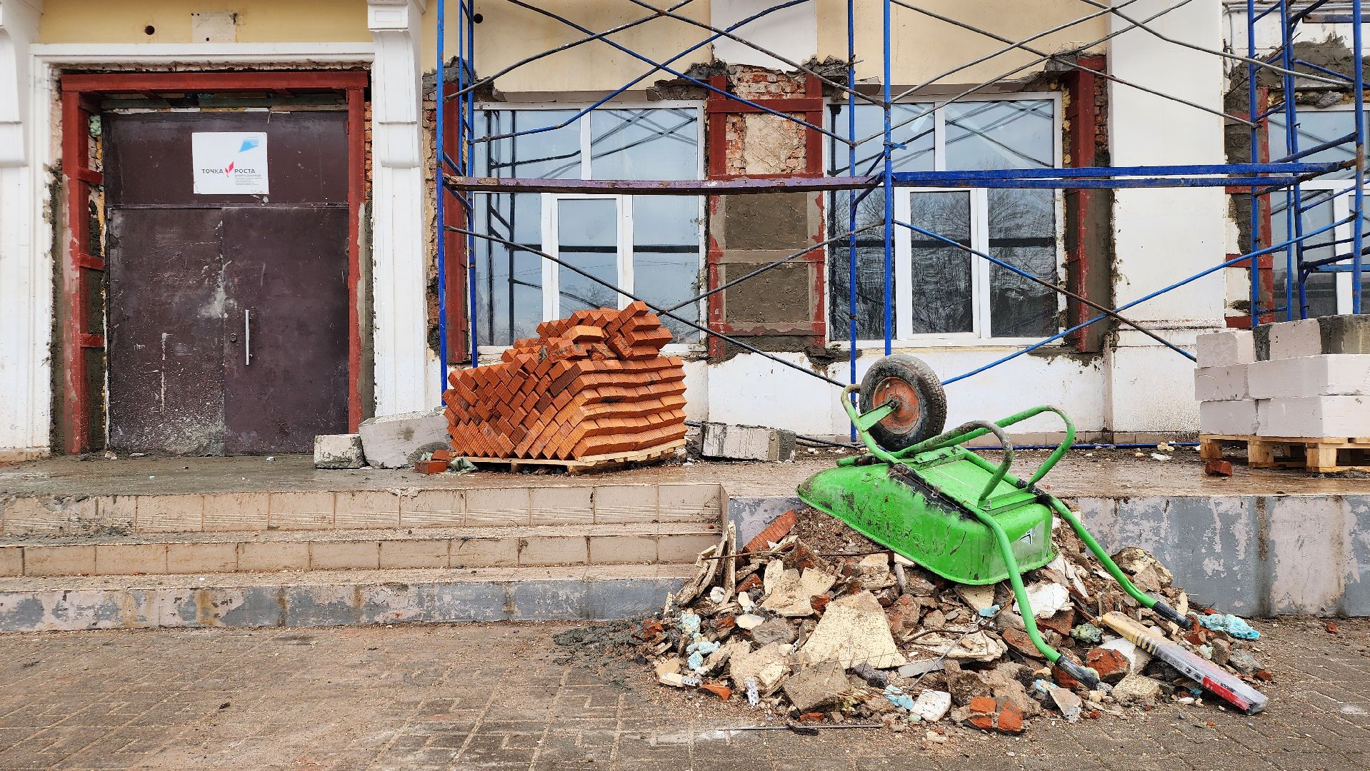 капитальный ремонт, строительство, центр образования, рабочий поселок Обухово, Богородский городской округ, вертикалки,