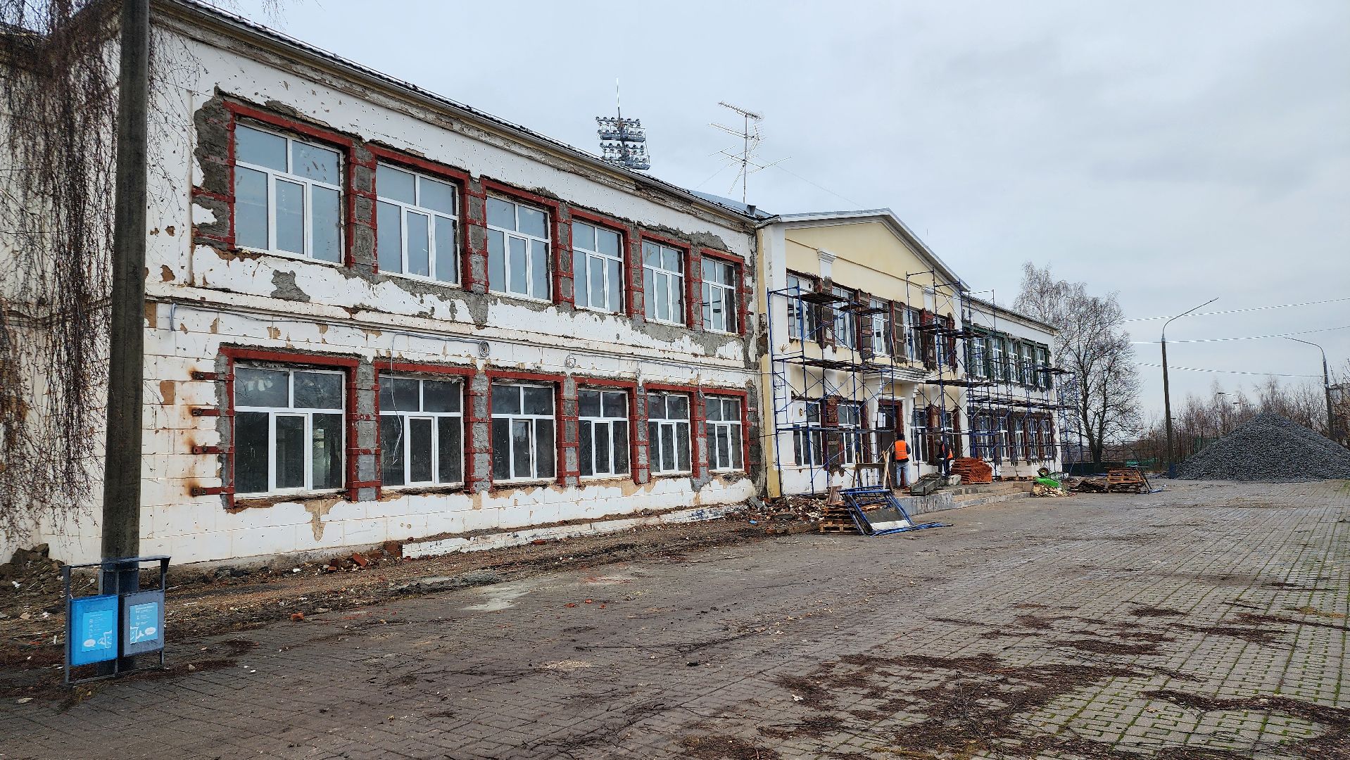 капитальный ремонт, строительство, центр образования, рабочий поселок Обухово, Богородский городской округ, вертикалки,