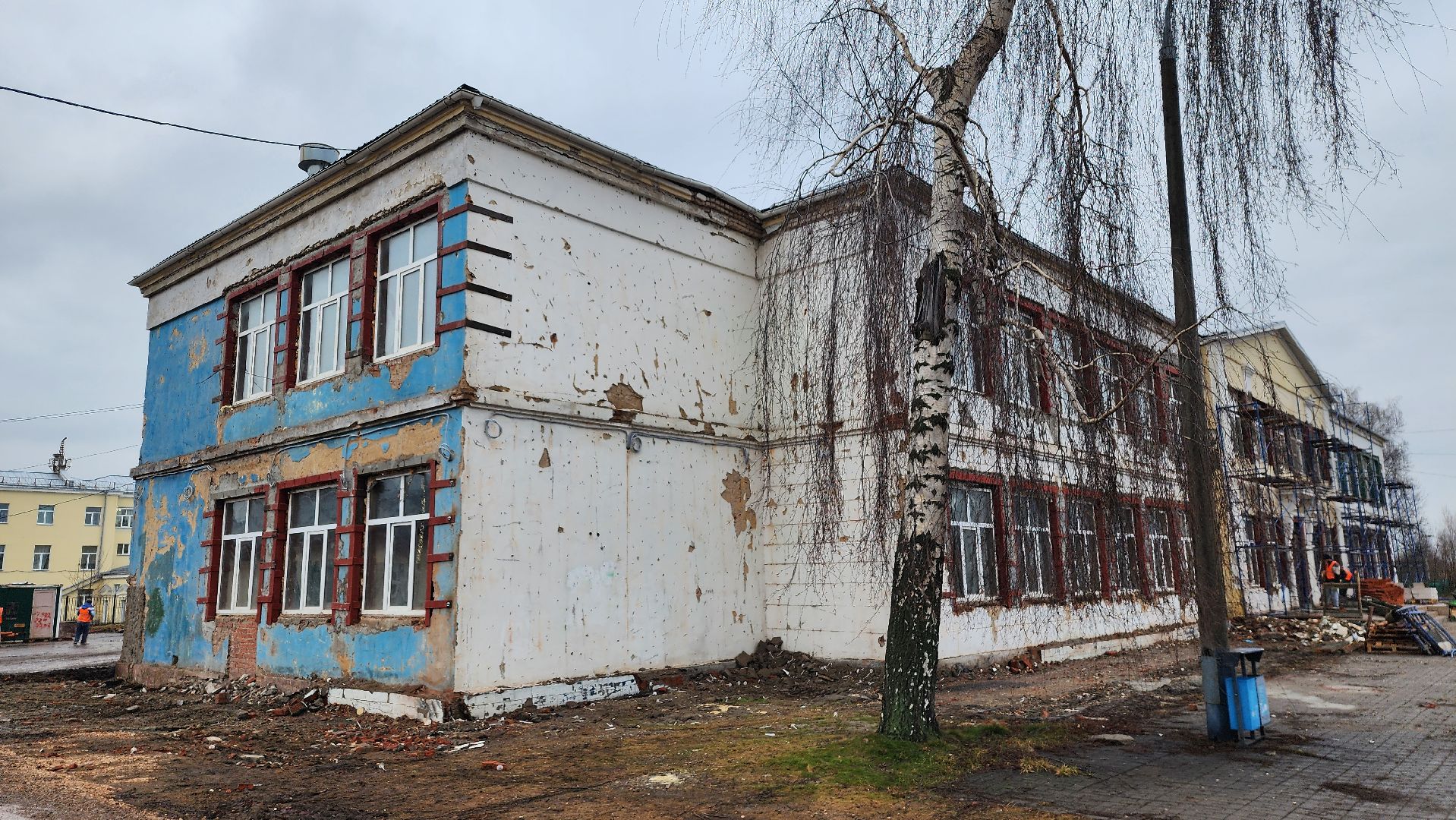 капитальный ремонт, строительство, центр образования, рабочий поселок Обухово, Богородский городской округ, вертикалки,