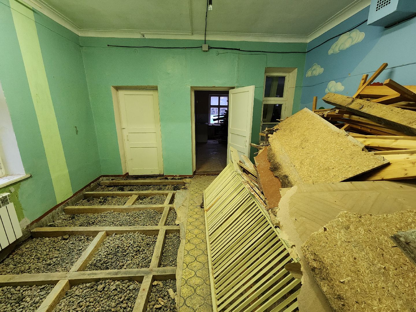 Чехов, улица Монтажная, детский сад 17, капитальный ремонт, реконструкция, комиссия, проверка, инспекция, качество работ, сроки, объем работ, демонтаж, глава округа михаил собакин, вертикалки,