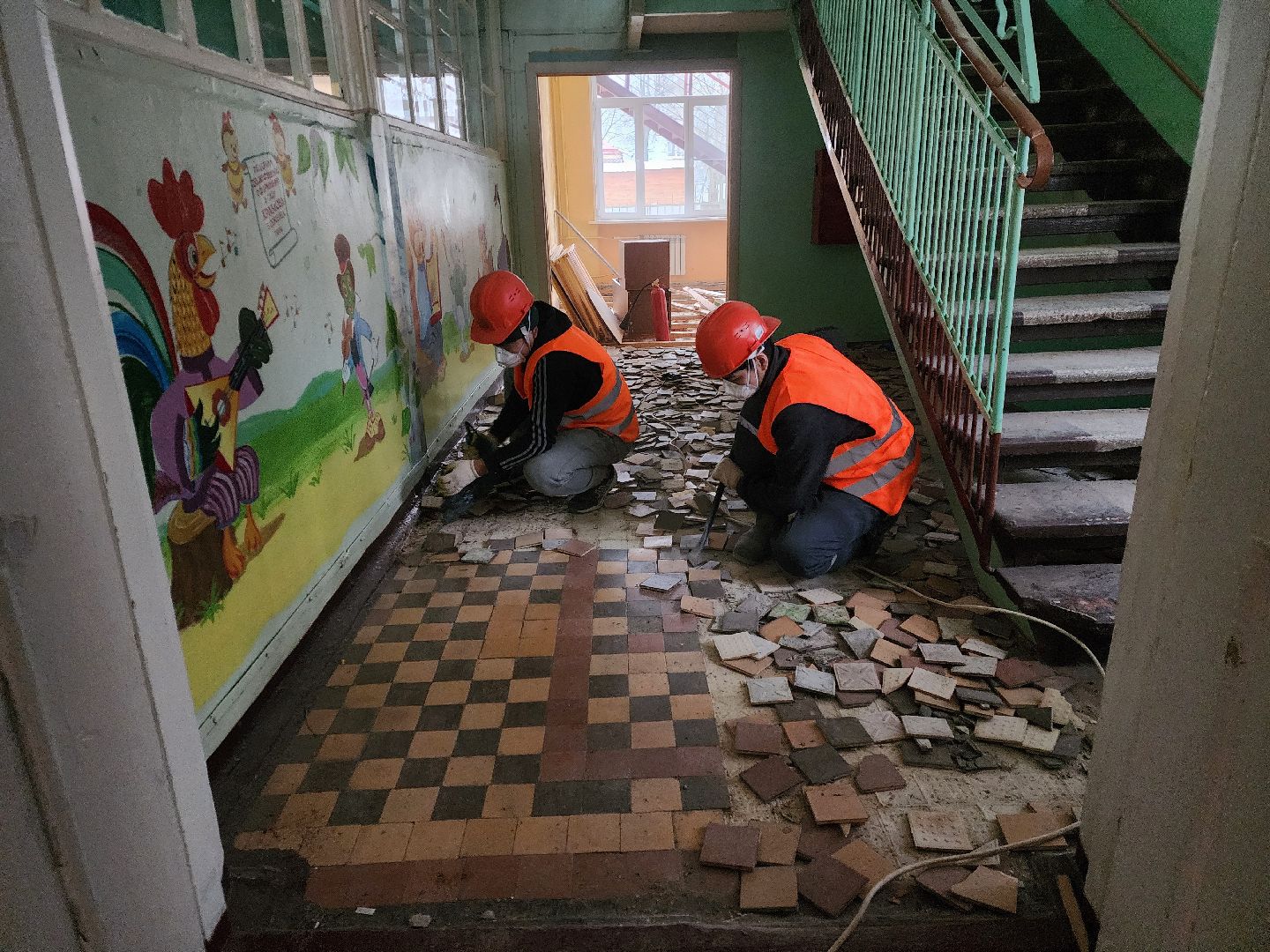 Чехов, улица Монтажная, детский сад 17, капитальный ремонт, реконструкция, комиссия, проверка, инспекция, качество работ, сроки, объем работ, демонтаж, глава округа михаил собакин, вертикалки,