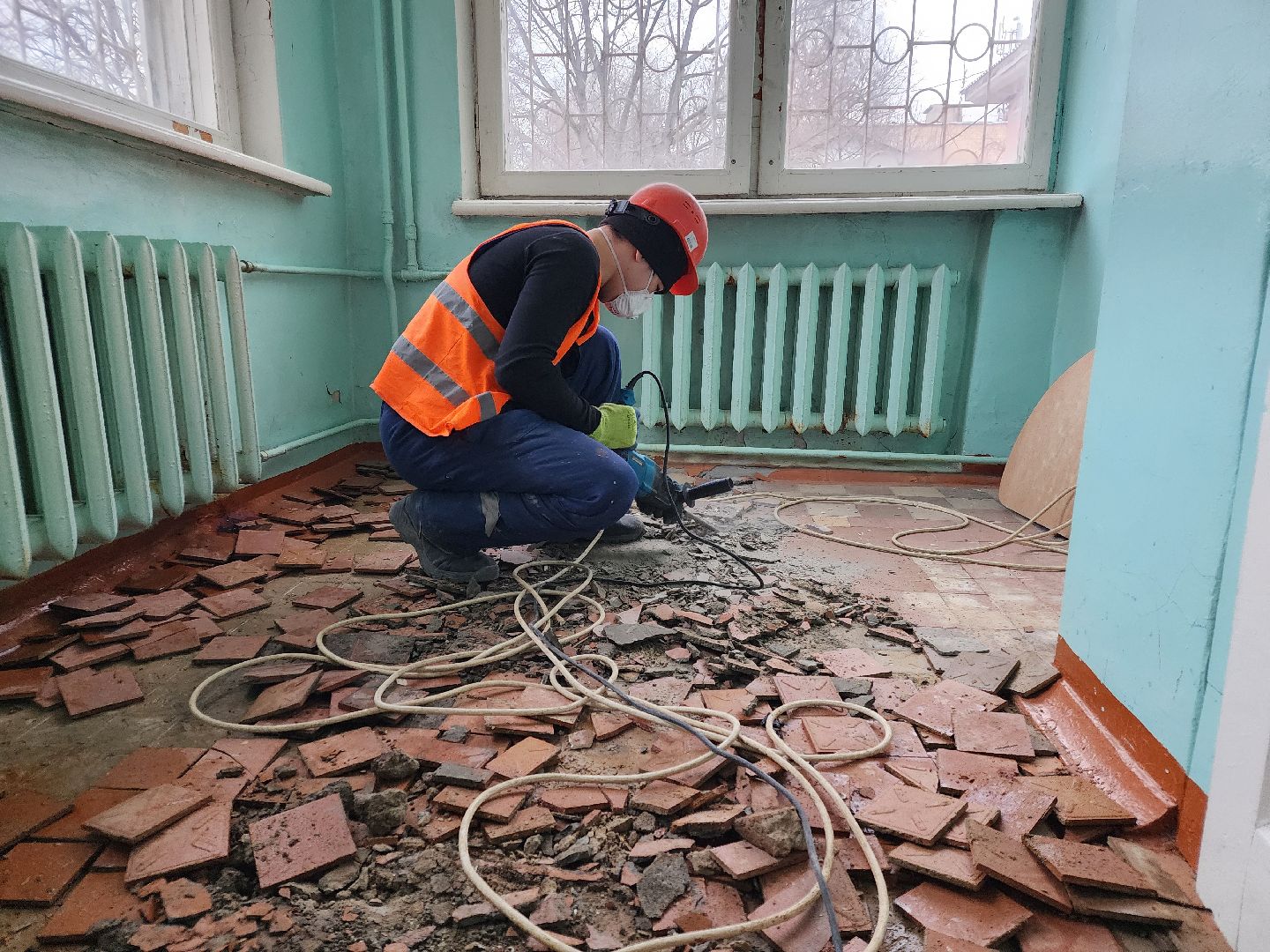 Чехов, улица Монтажная, детский сад 17, капитальный ремонт, реконструкция, комиссия, проверка, инспекция, качество работ, сроки, объем работ, демонтаж, глава округа михаил собакин, вертикалки,