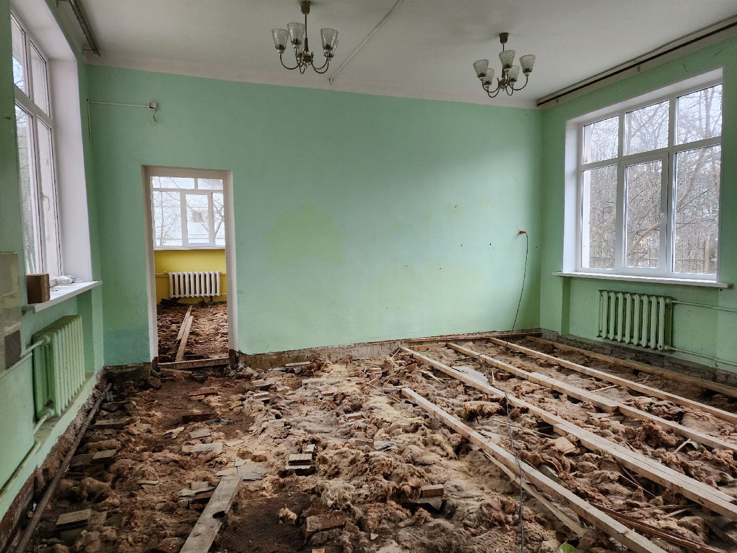 Чехов, улица Монтажная, детский сад 17, капитальный ремонт, реконструкция, комиссия, проверка, инспекция, качество работ, сроки, объем работ, демонтаж, глава округа михаил собакин, вертикалки,