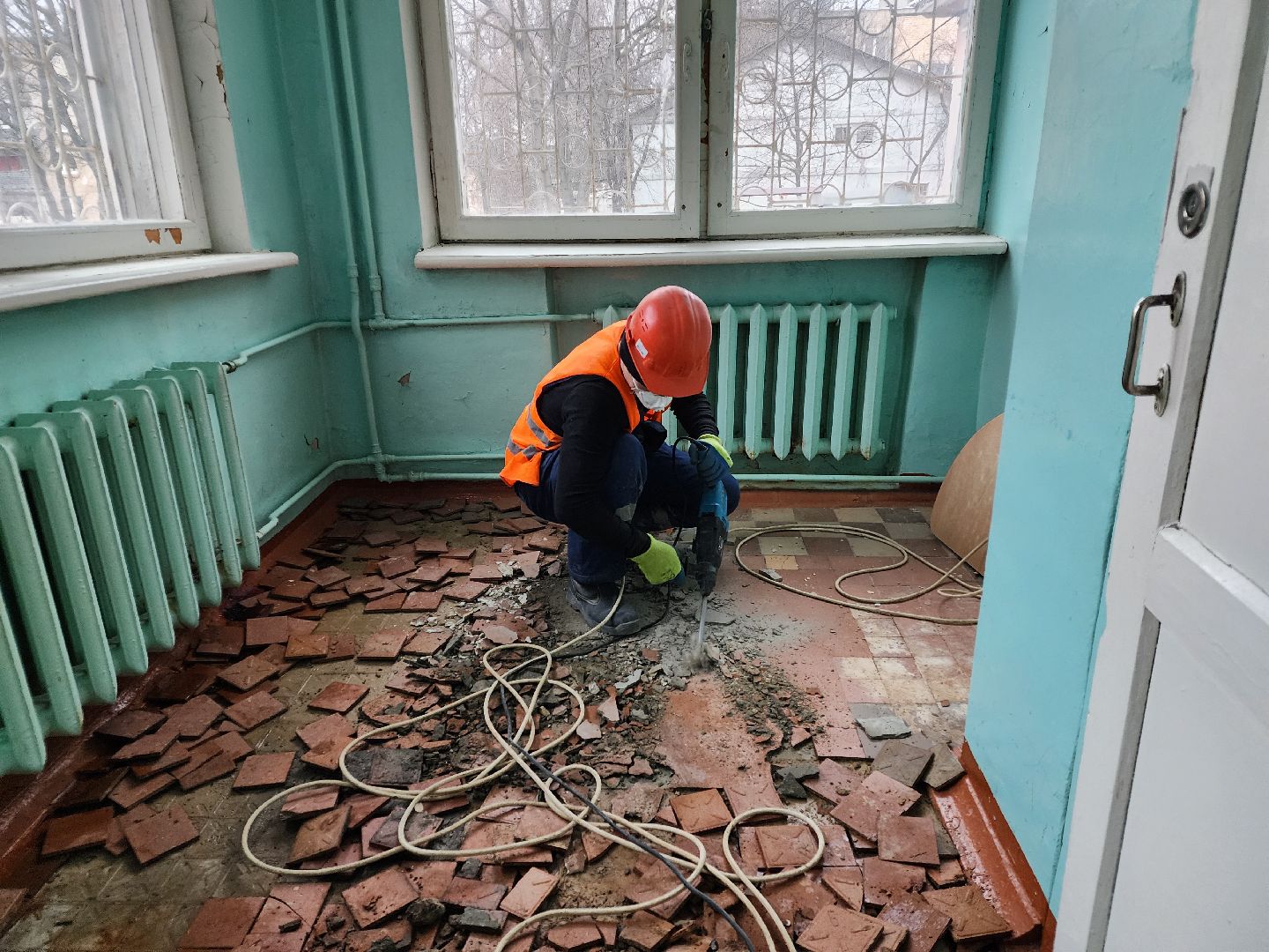 Чехов, улица Монтажная, детский сад 17, капитальный ремонт, реконструкция, комиссия, проверка, инспекция, качество работ, сроки, объем работ, демонтаж, глава округа михаил собакин, вертикалки,