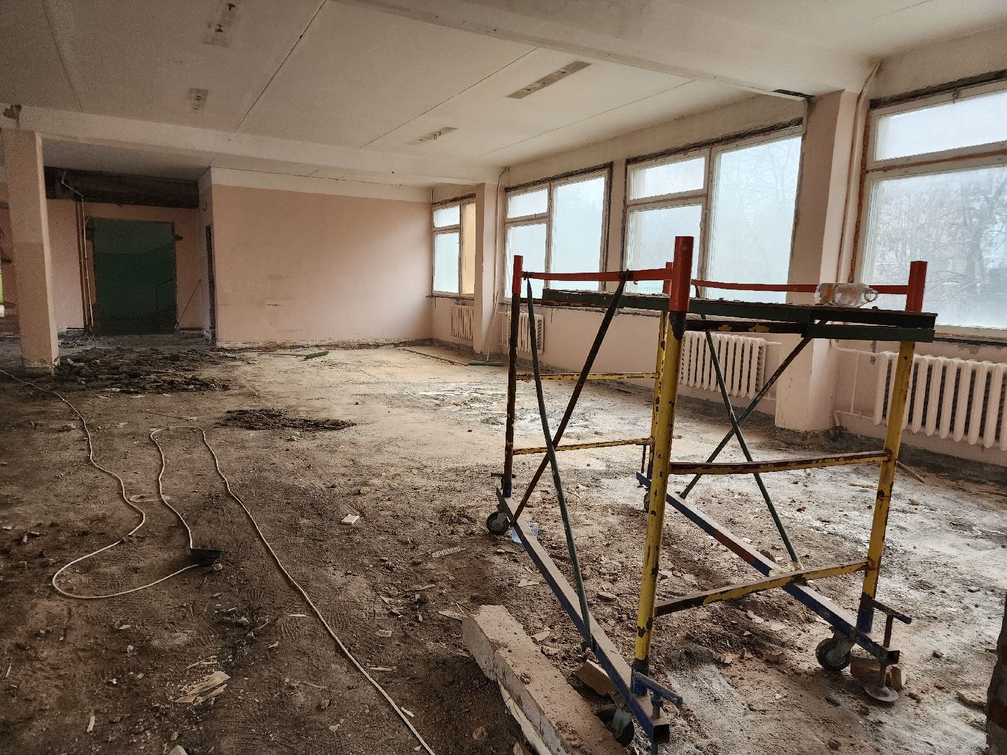 фрязино, капитальныей ремонт, школа, гимназия, вертикалки,