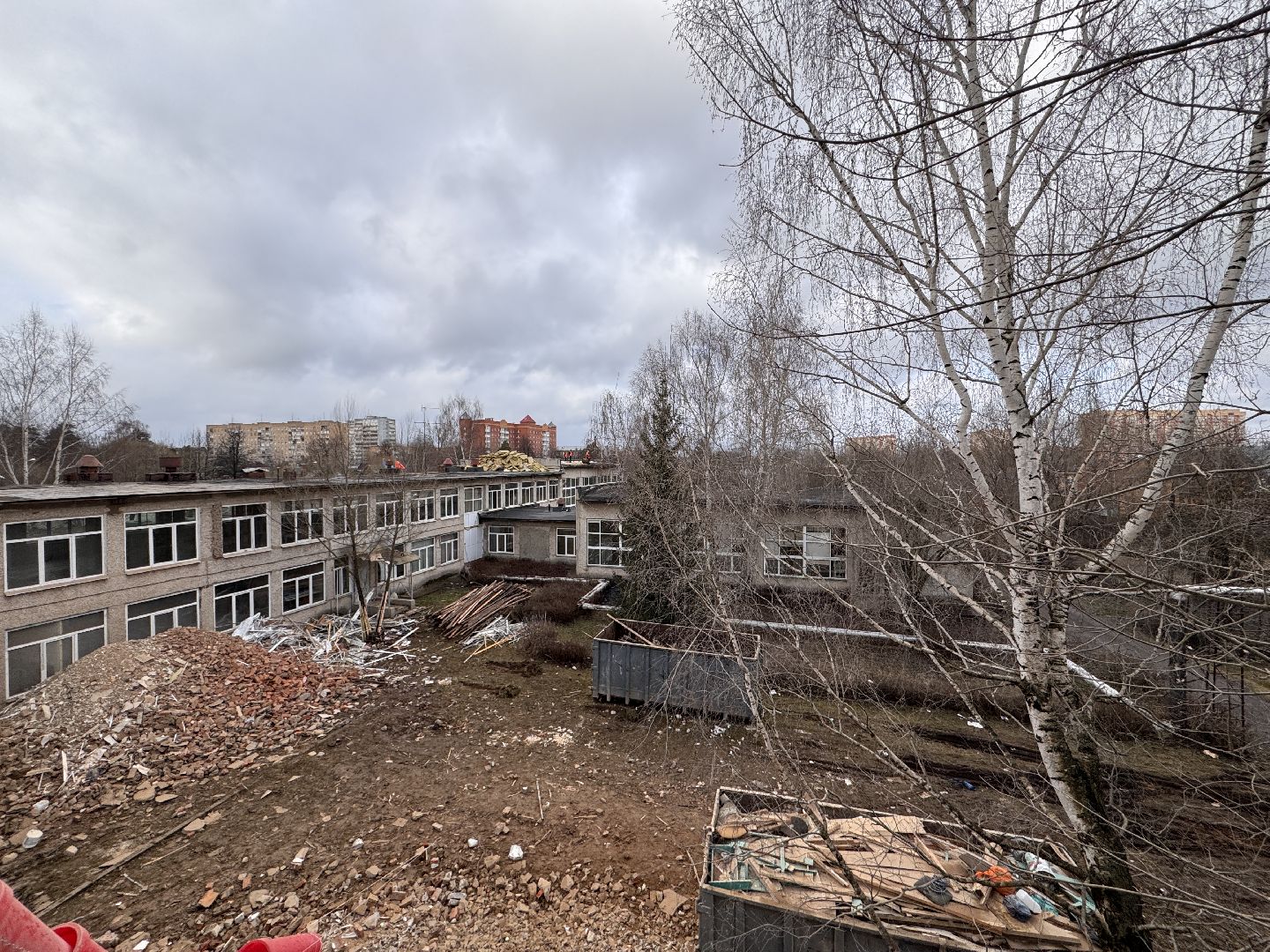 Одинцово, Школа в Голицыно, Капитальный ремонт школы Голицыно, вертикалки,