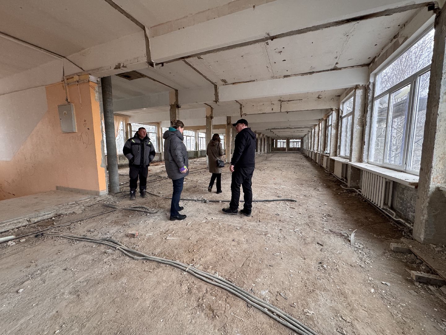 Одинцово, Школа в Голицыно, Капитальный ремонт школы Голицыно, вертикалки,