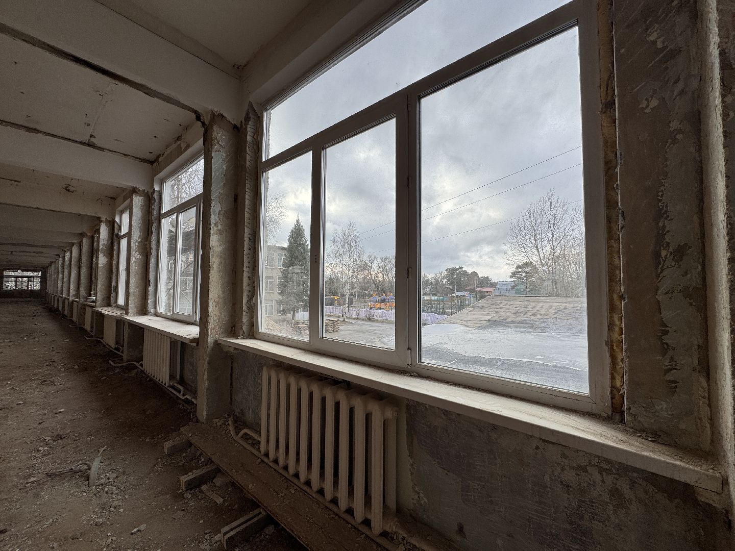 Одинцово, Школа в Голицыно, Капитальный ремонт школы Голицыно, вертикалки,