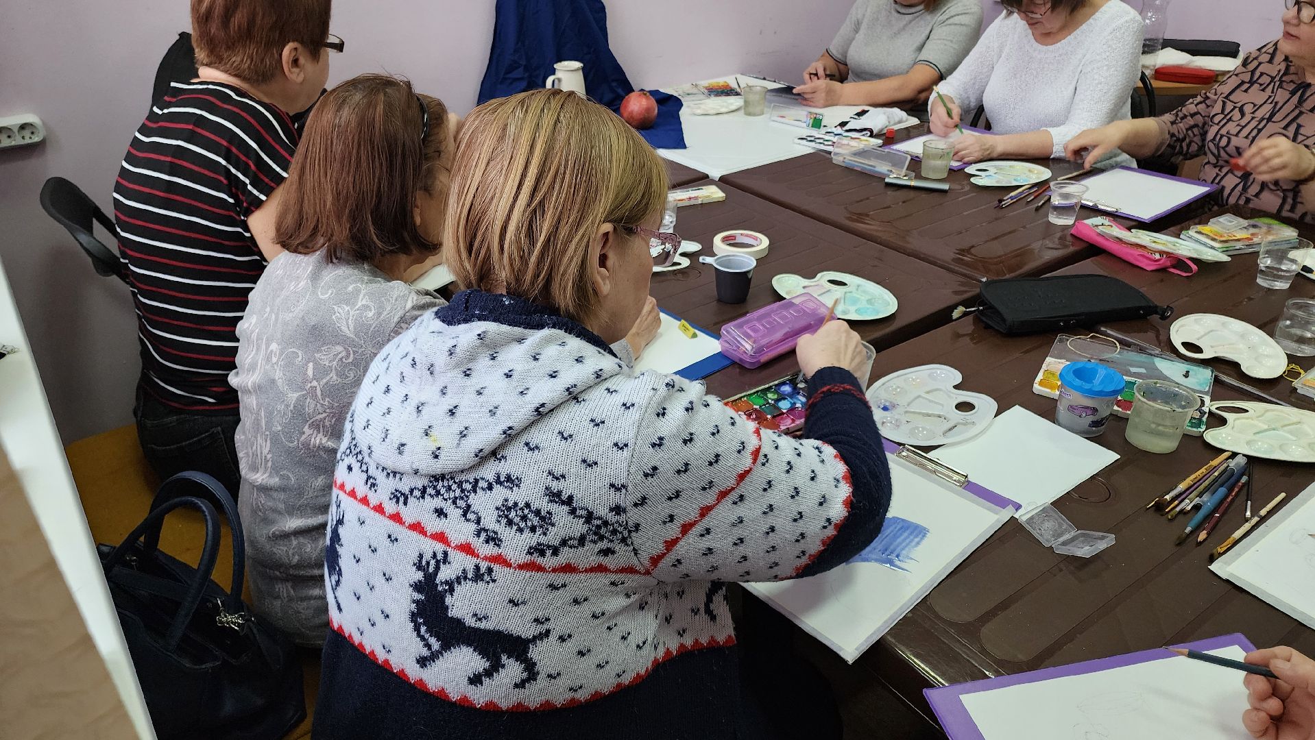 кашира, рисование, активное долголетие, кружок, натюрморт, вертикалки,