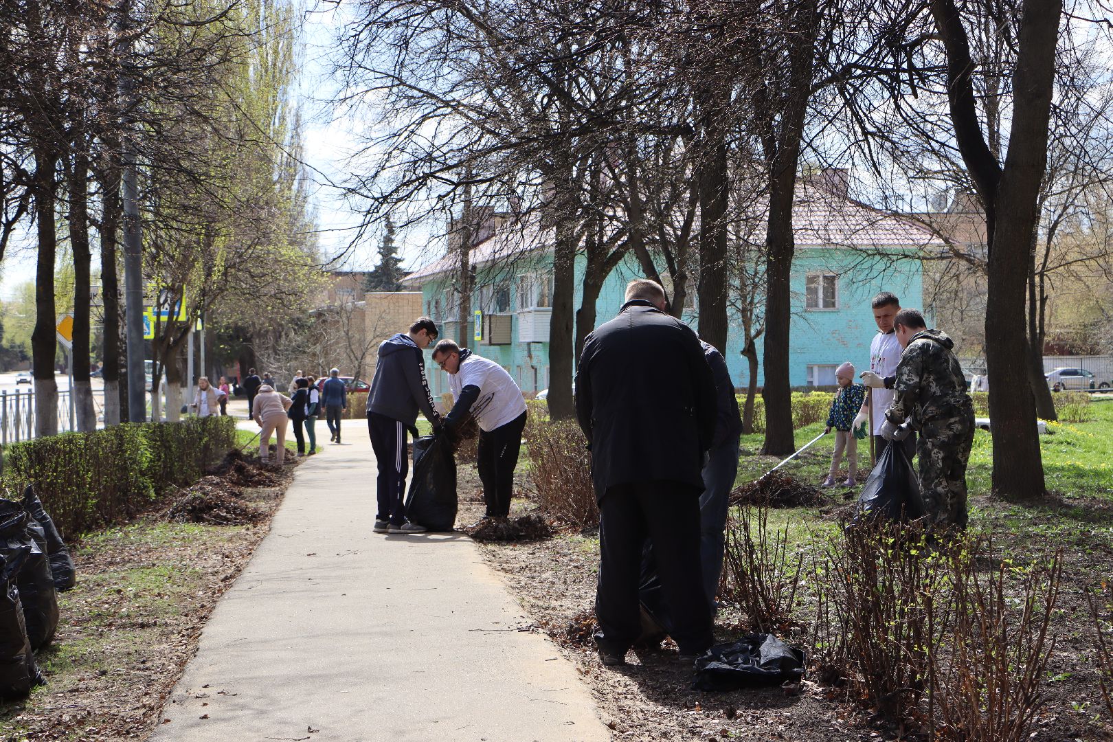 субботник, Серебряные Пруды, дети
