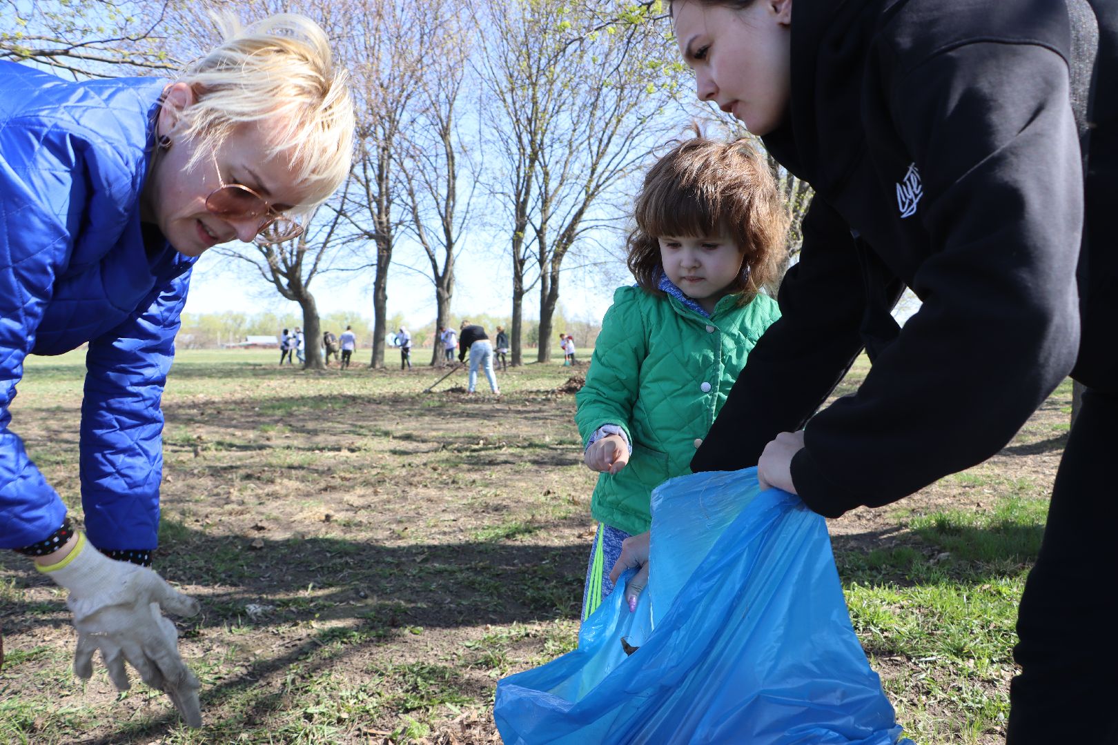 субботник, Серебряные Пруды, дети