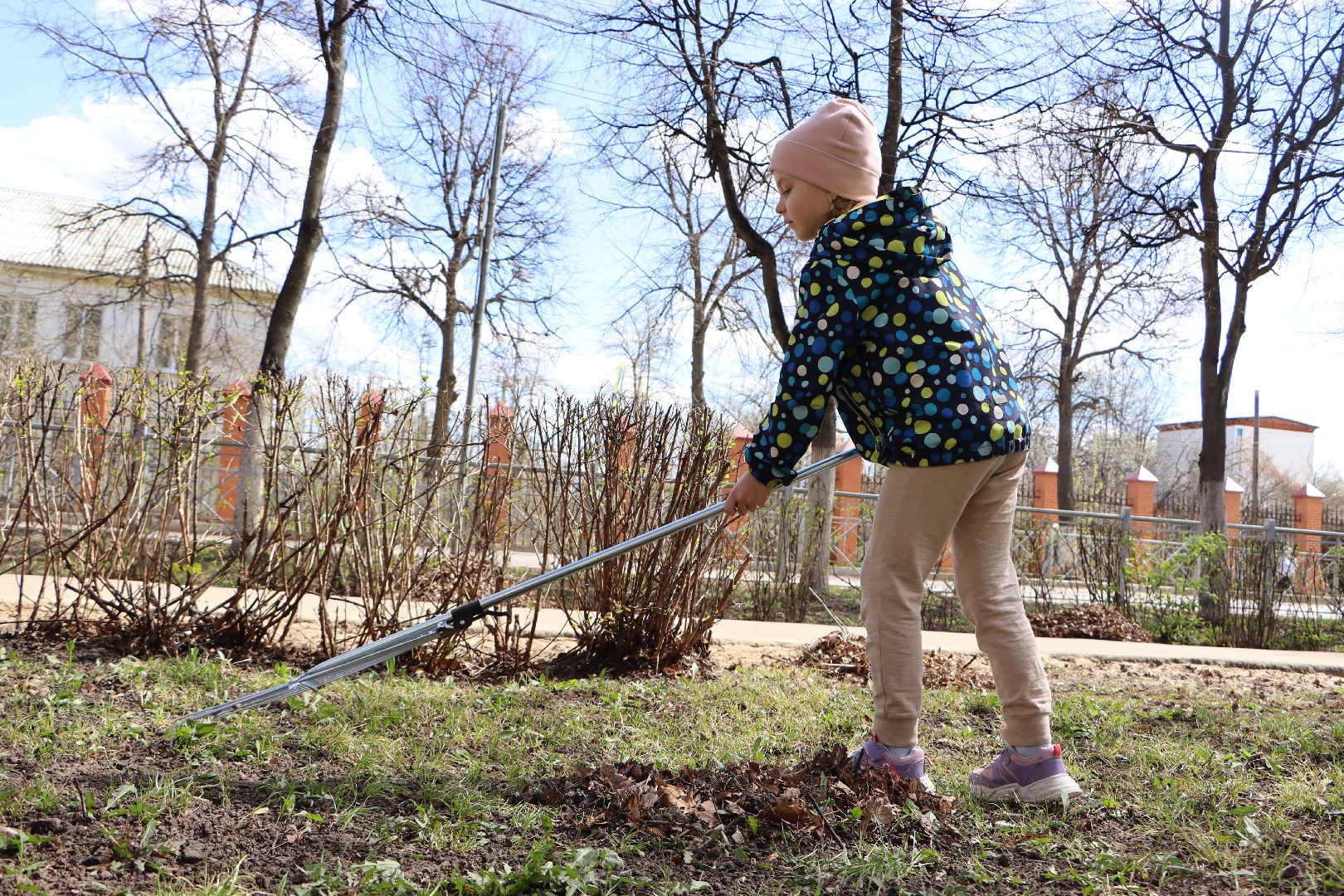 субботник, Серебряные Пруды, дети