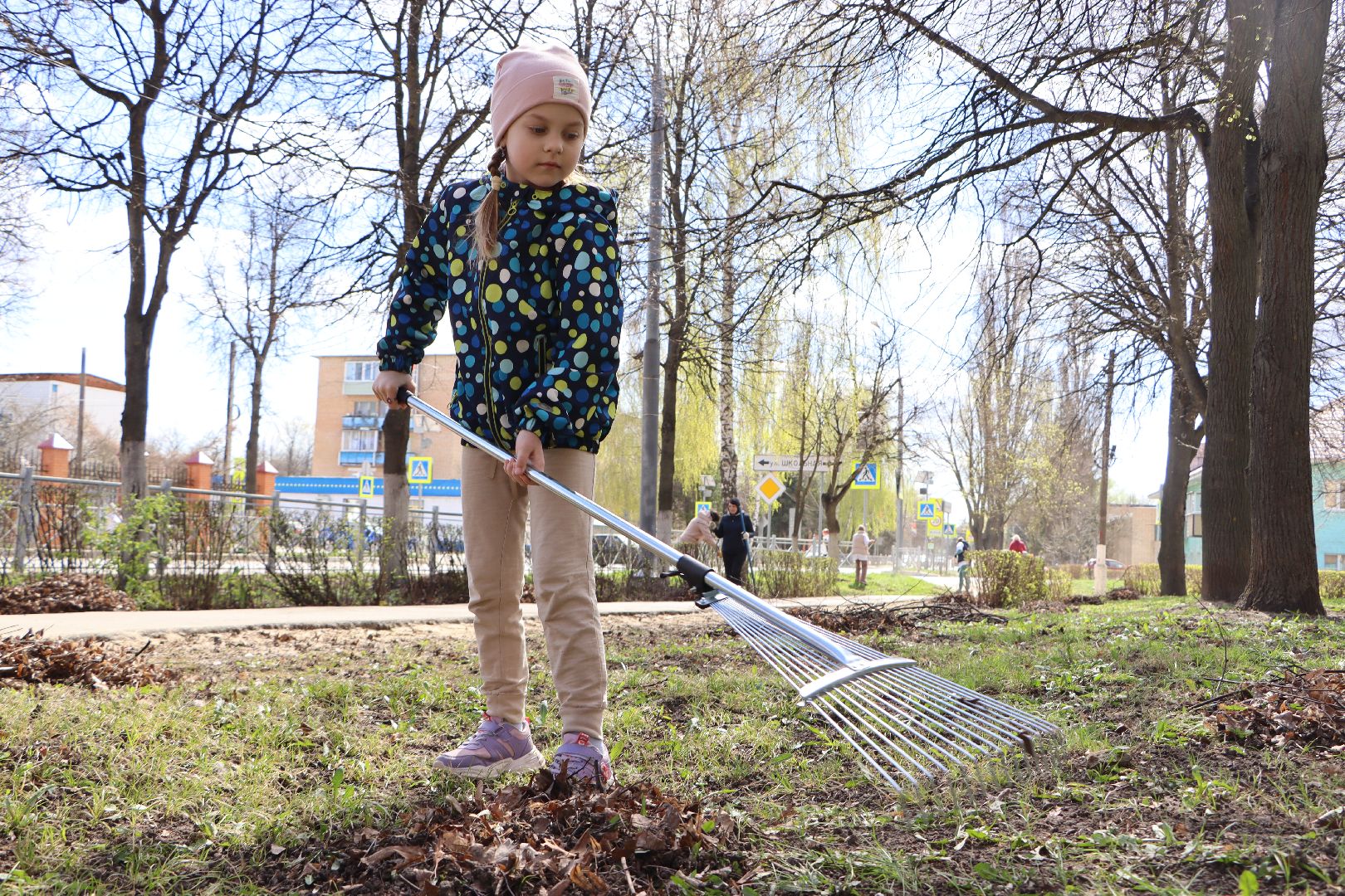 субботник, Серебряные Пруды, дети