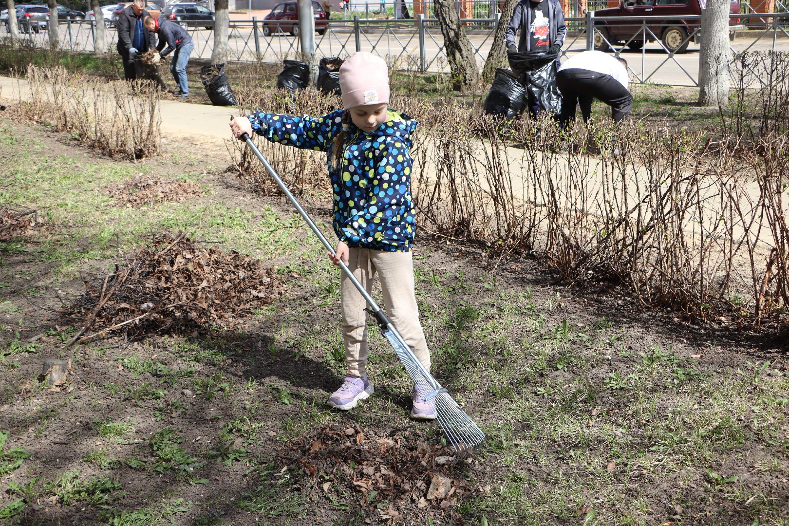 субботник, Серебряные Пруды, дети