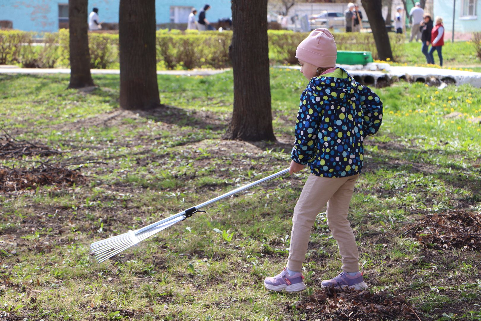 субботник, Серебряные Пруды, дети