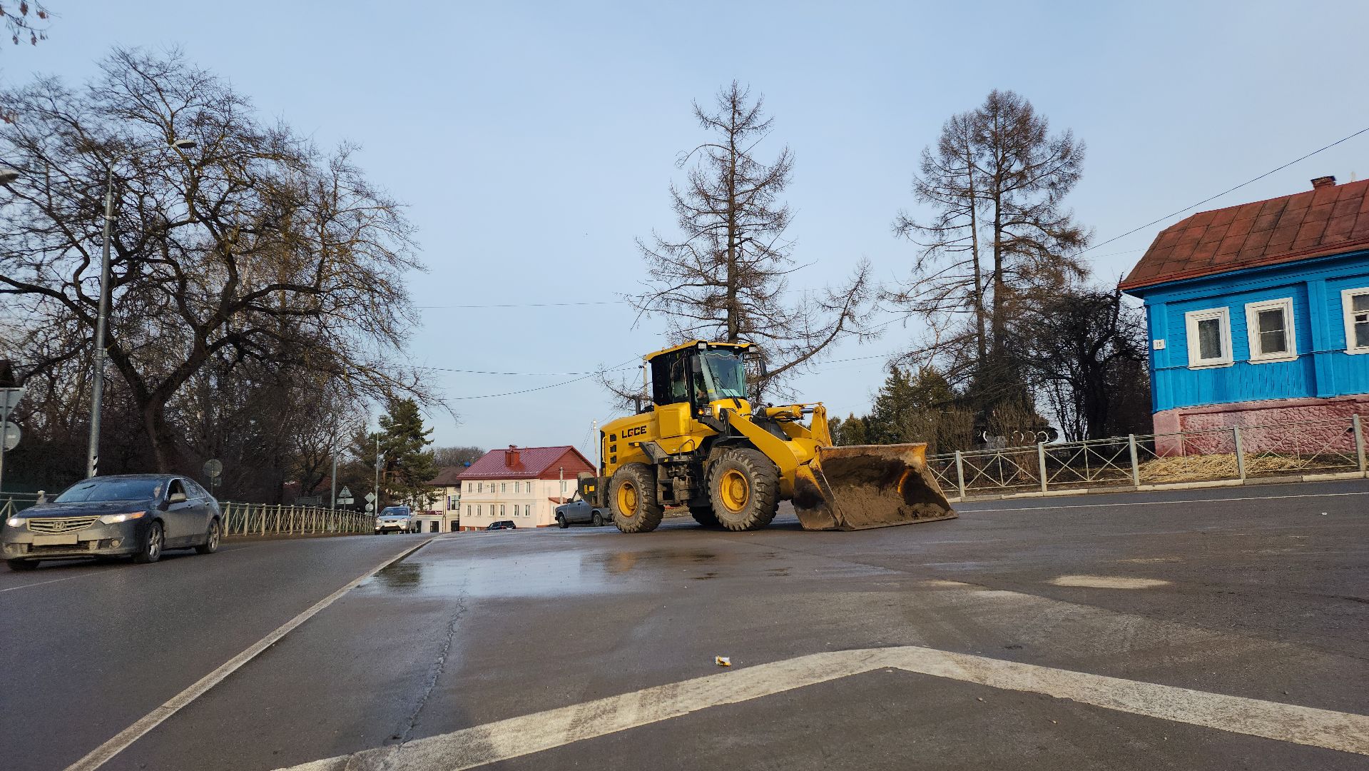 уборка дорог, волоколамск, ул панфилова,