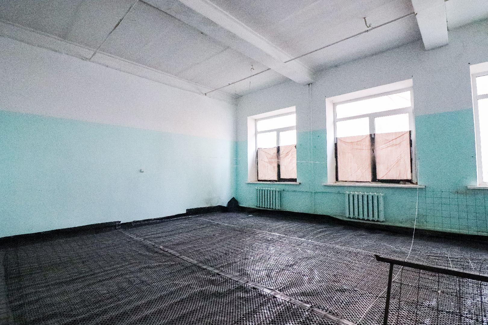 Клин, общество, строительство, ремонт школы, вертикалки,