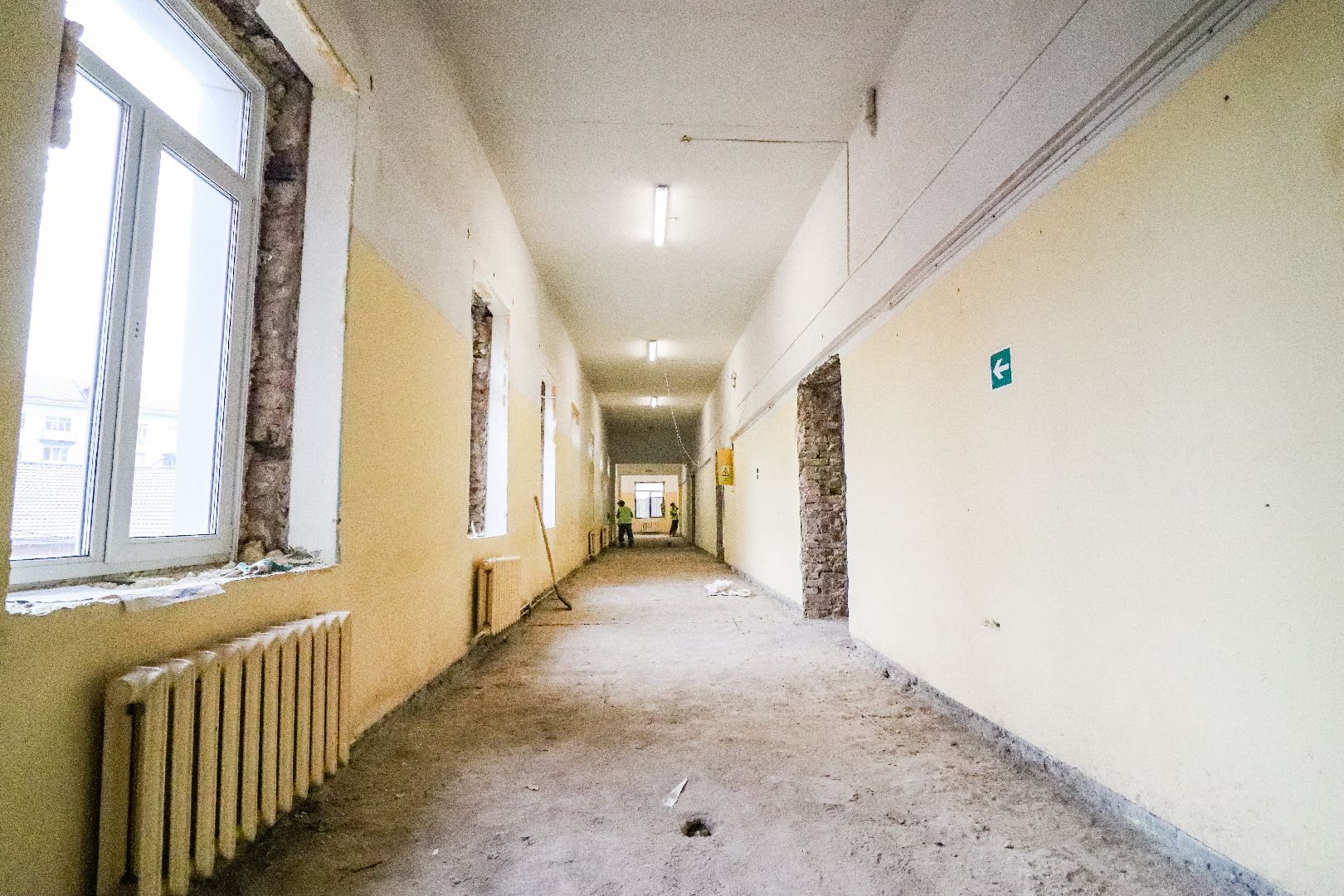 Клин, общество, строительство, ремонт школы, вертикалки,