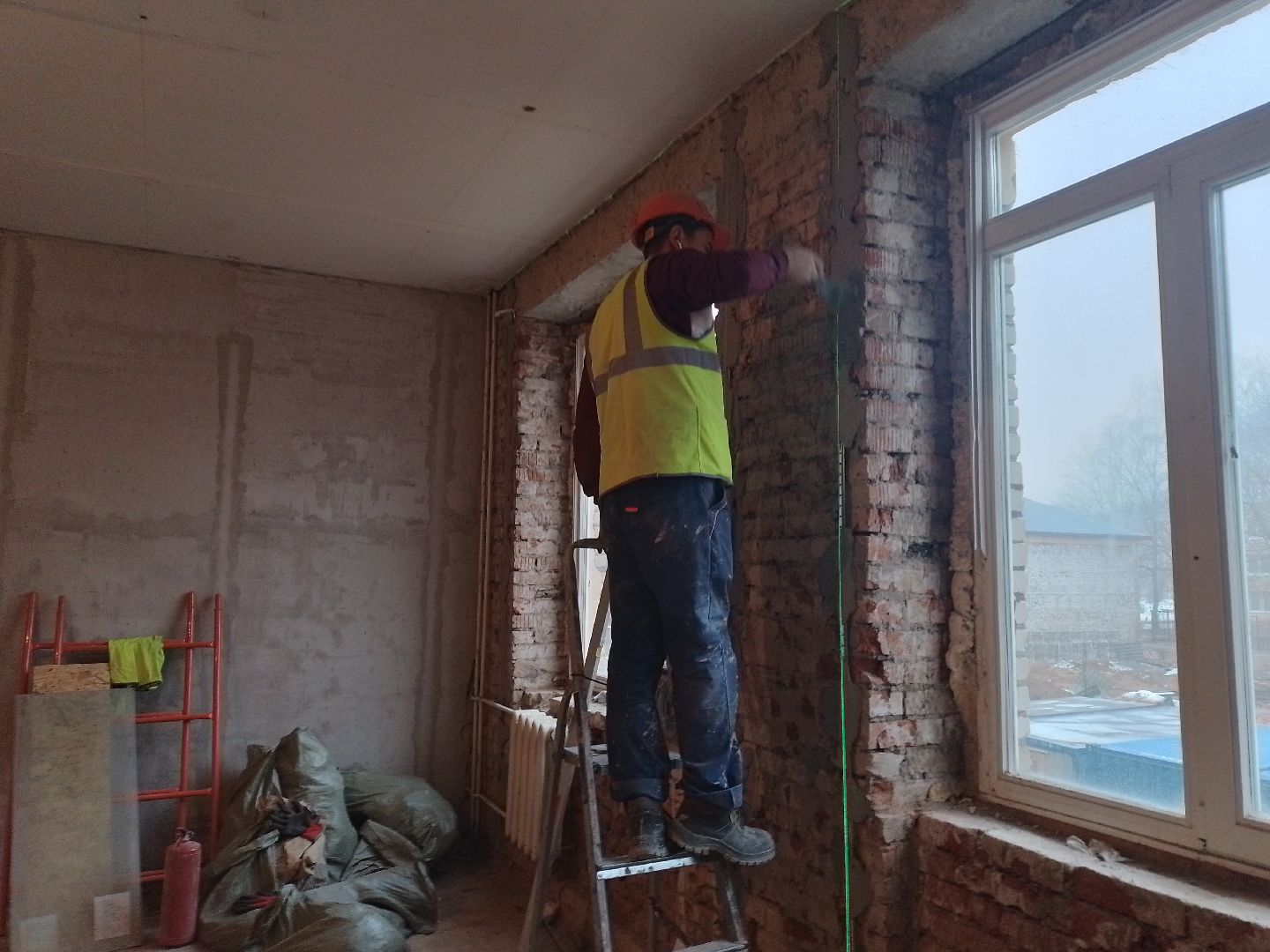 городской округ восход, капитальный ремонт школы, строительство, стены, вертикалки,