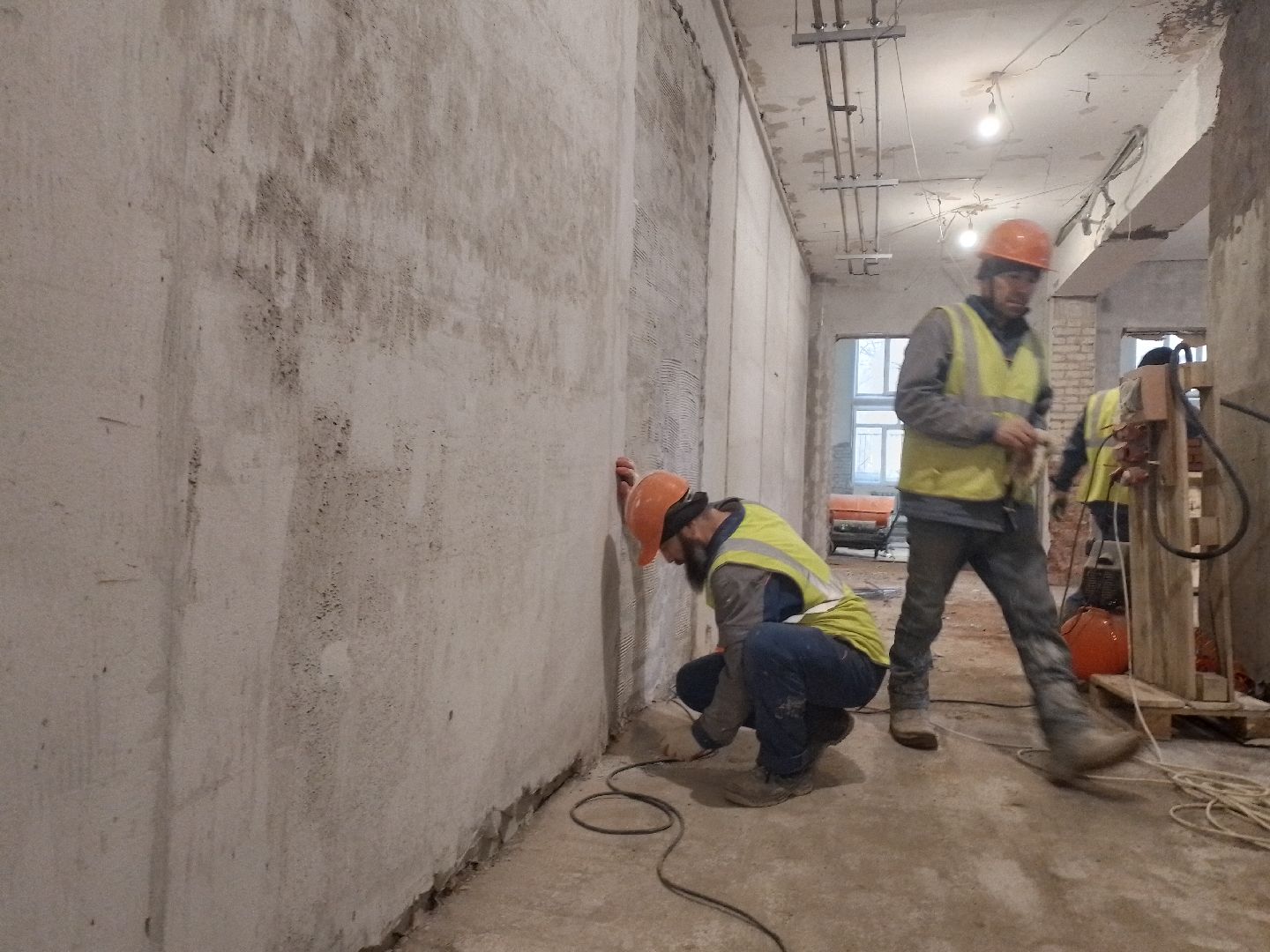 городской округ восход, капитальный ремонт школы, строительство, стены, вертикалки,