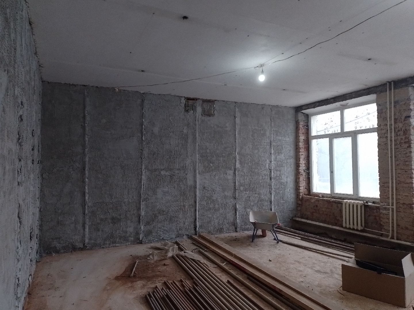 городской округ восход, капитальный ремонт школы, строительство, стены, вертикалки,