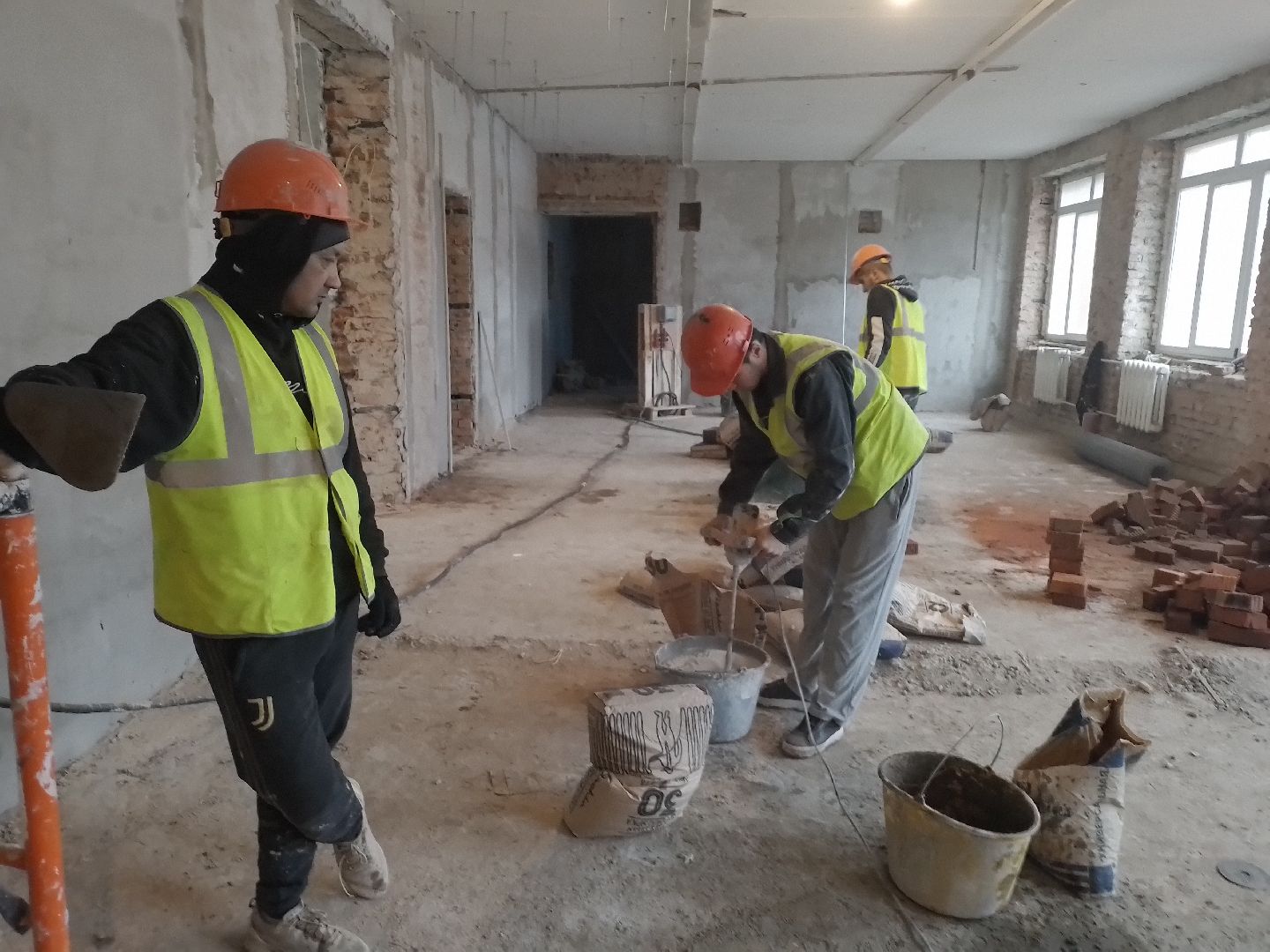 городской округ восход, капитальный ремонт школы, строительство, стены, вертикалки,