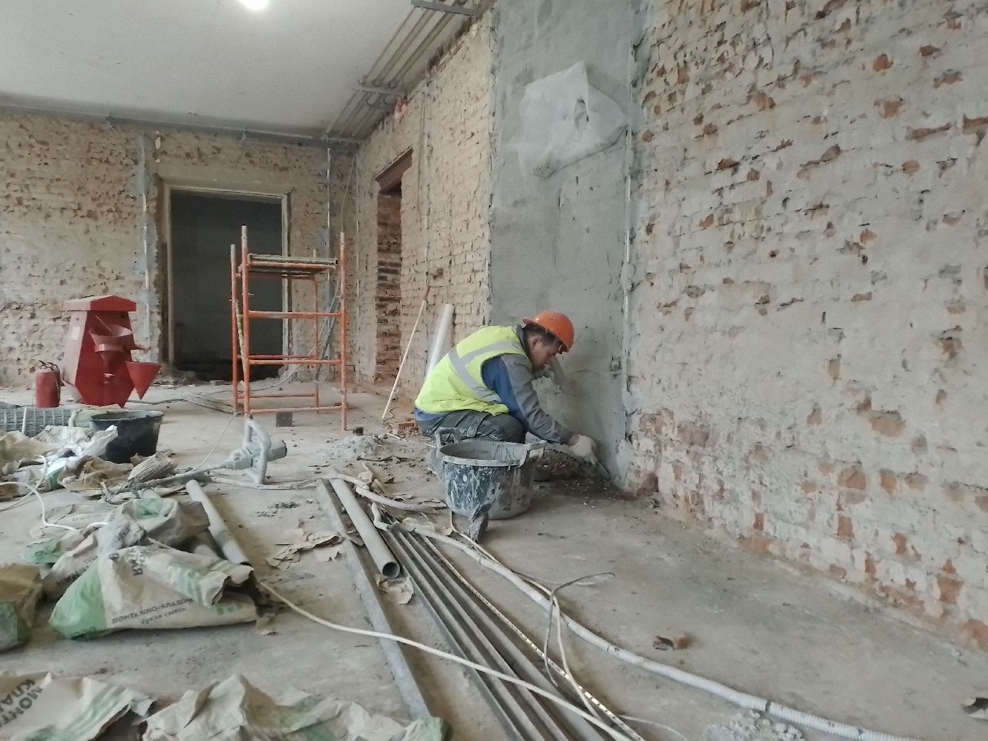 городской округ восход, капитальный ремонт школы, строительство, стены, вертикалки,