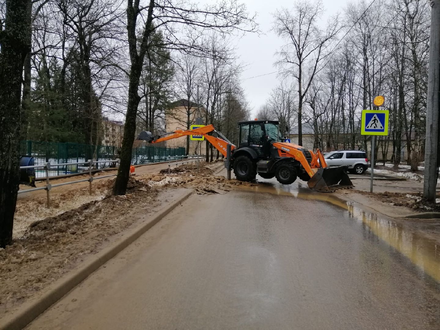 городской округ восход, пешеходный переход, наледь, благоустройсво, вертикалки,