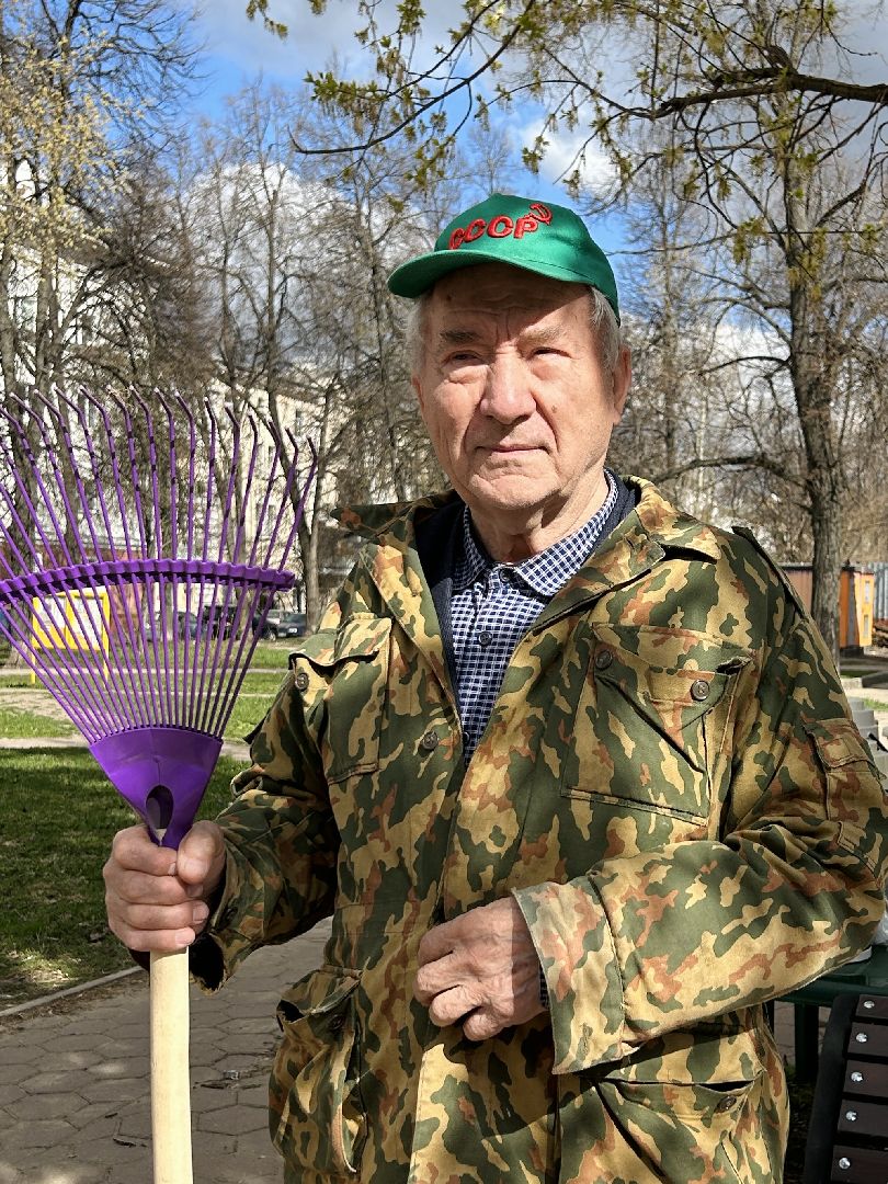 Субботник, благоустройство, Фрязино, пенсионеры, ветераны