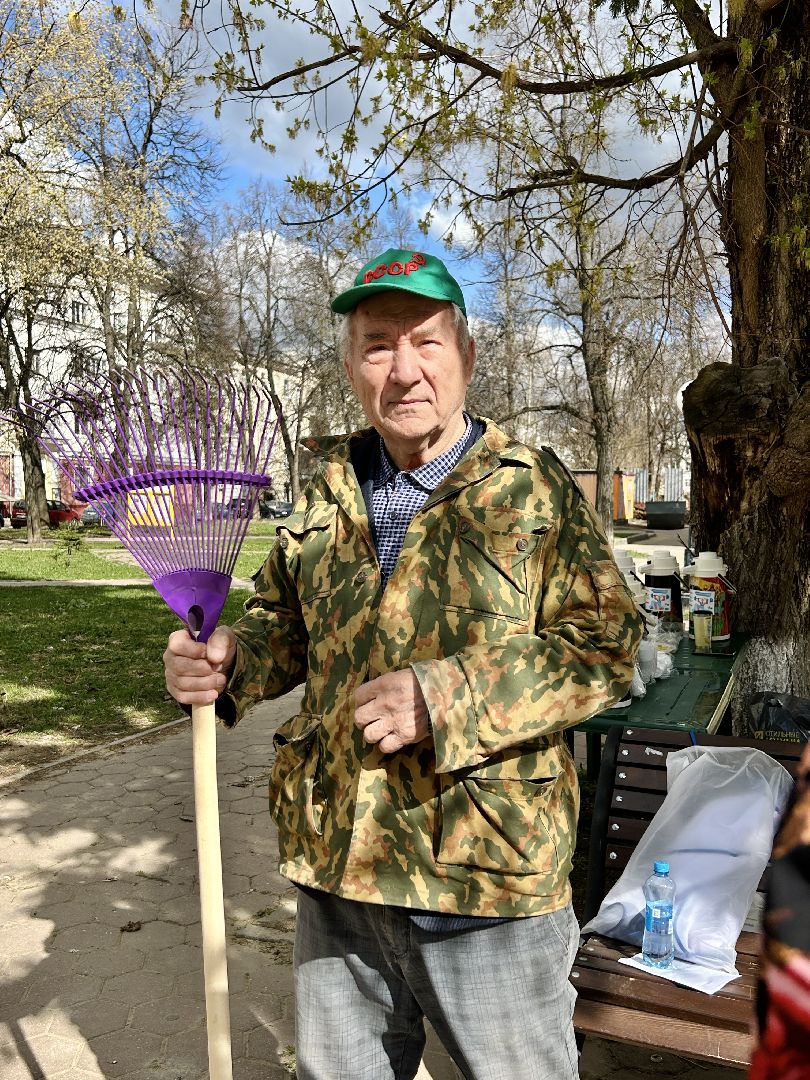 Субботник, благоустройство, Фрязино, пенсионеры, ветераны