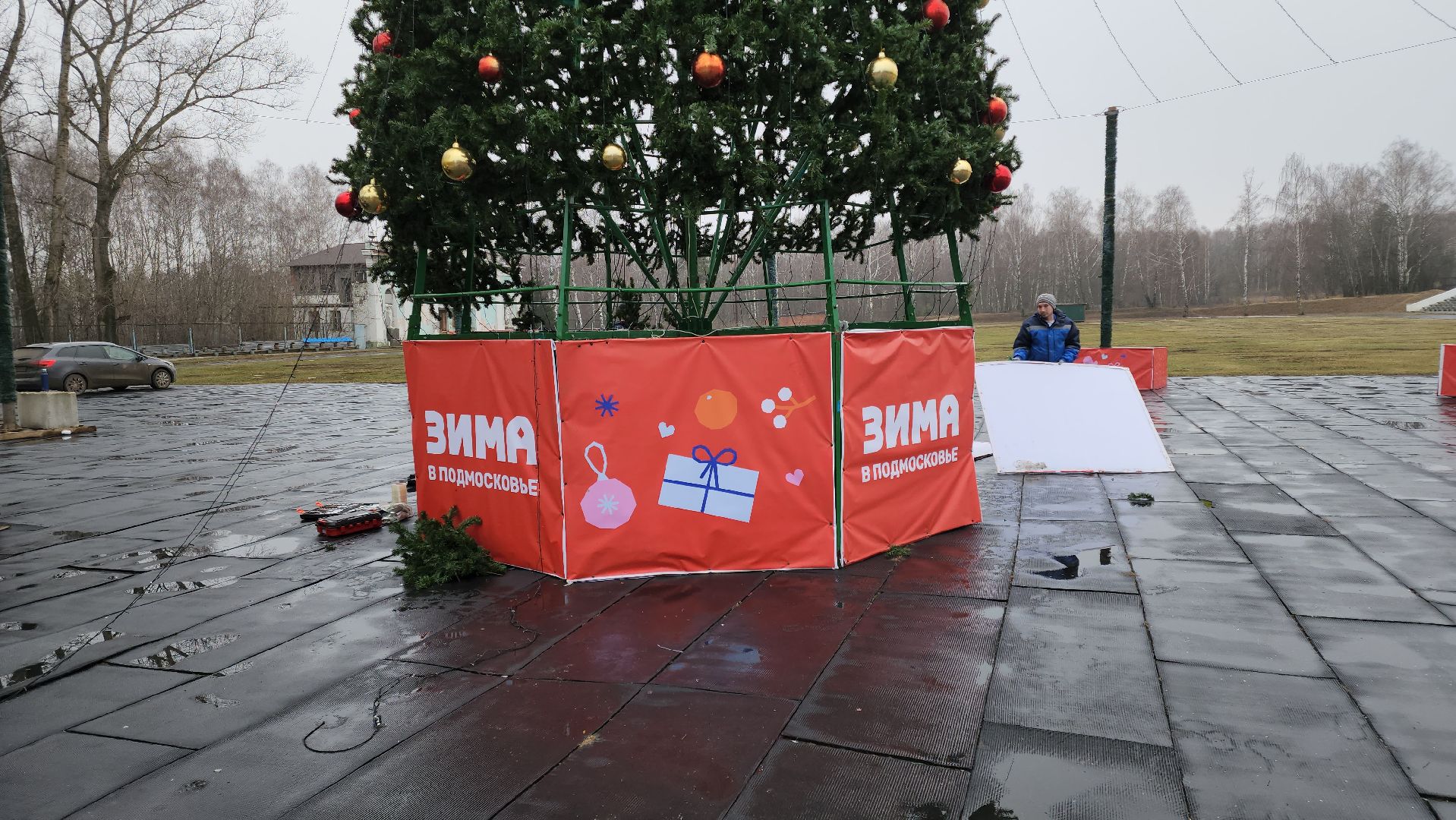 кашира, новогодняя елка, гирлянды, благоустройство, украшение к новому году, вертикалки,