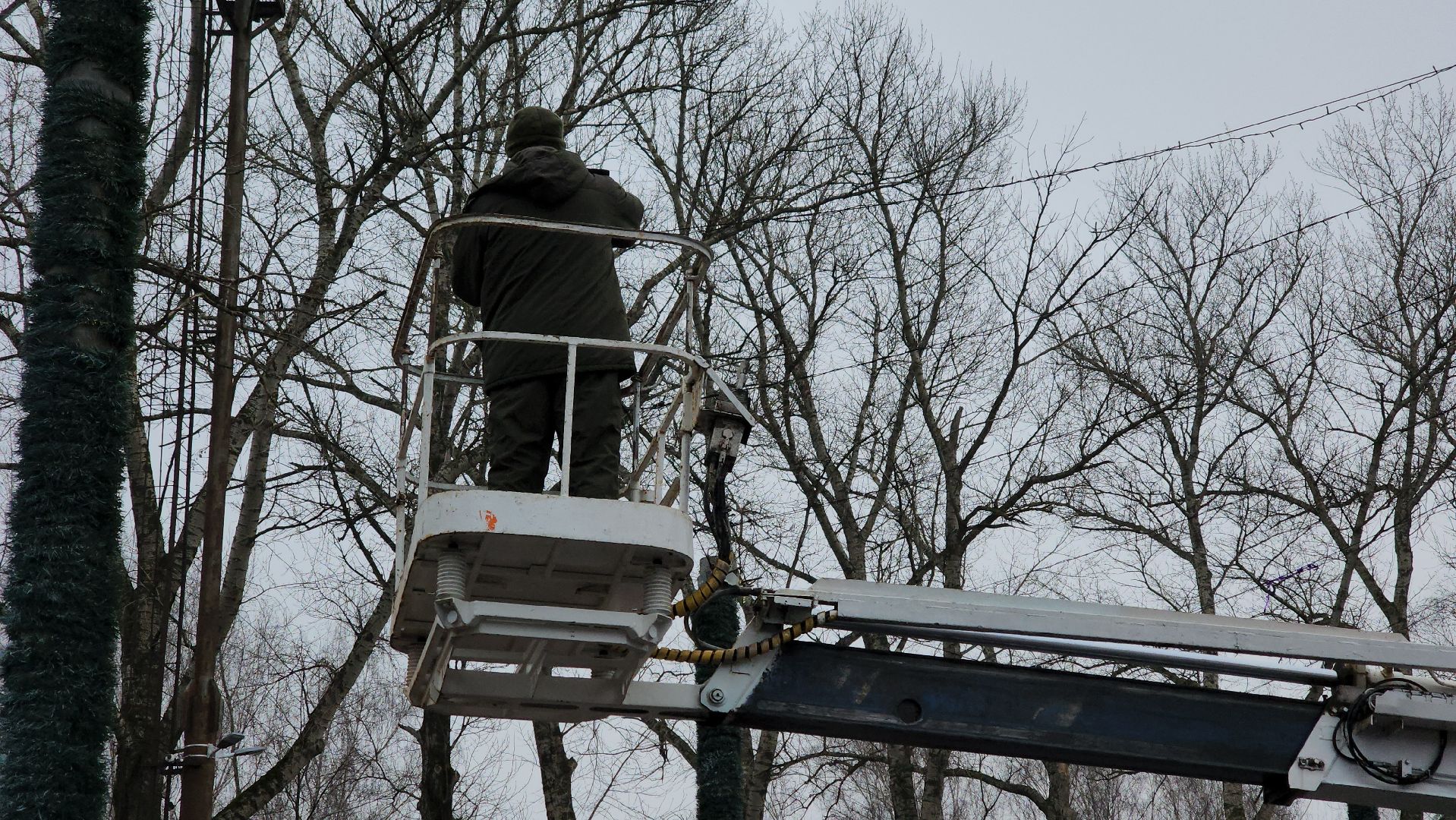 кашира, новогодняя елка, гирлянды, благоустройство, украшение к новому году, вертикалки,
