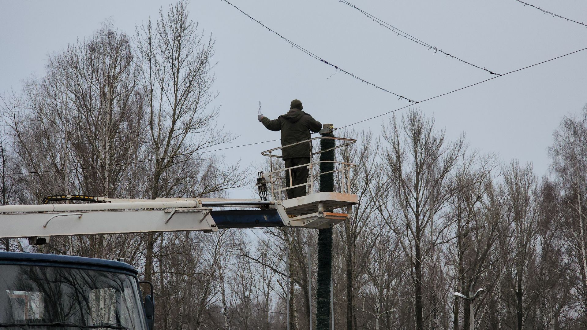 кашира, новогодняя елка, гирлянды, благоустройство, украшение к новому году, вертикалки,