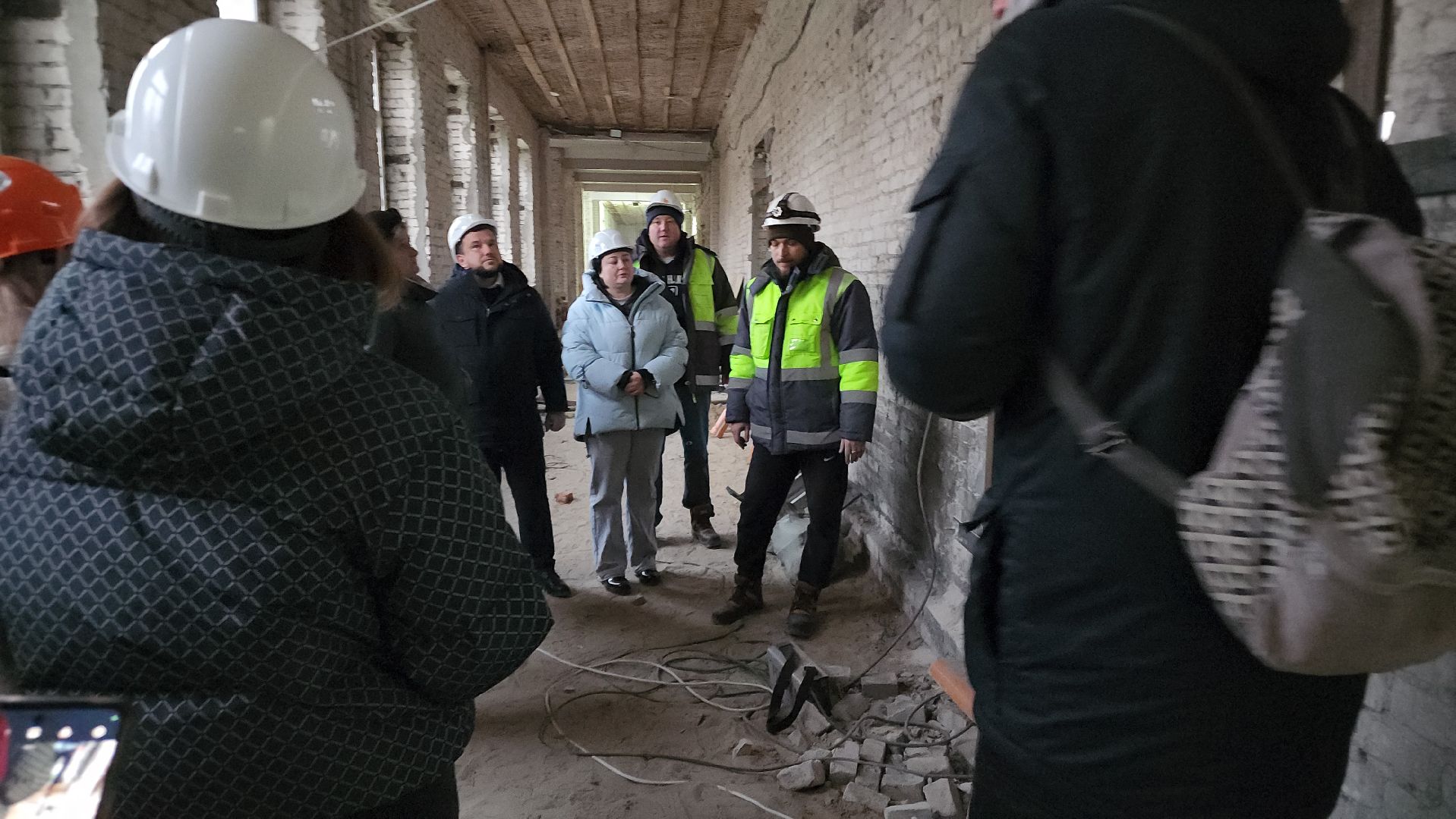 школа, стройка, дети, родители,