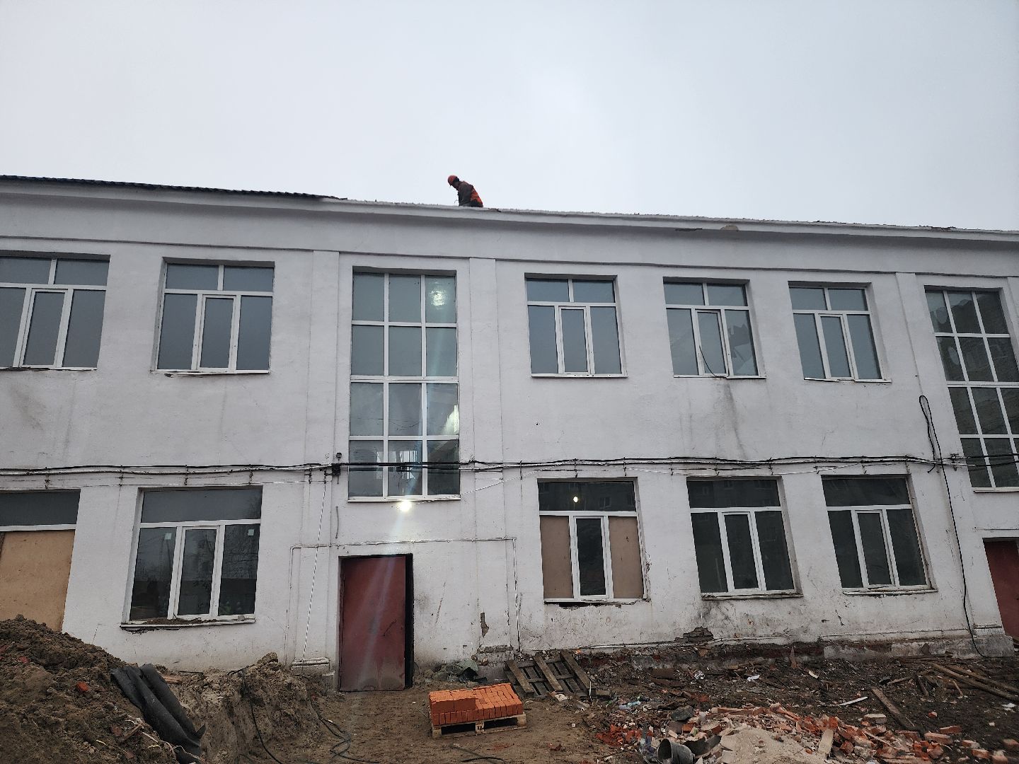 школа, стройка, дети, родители,