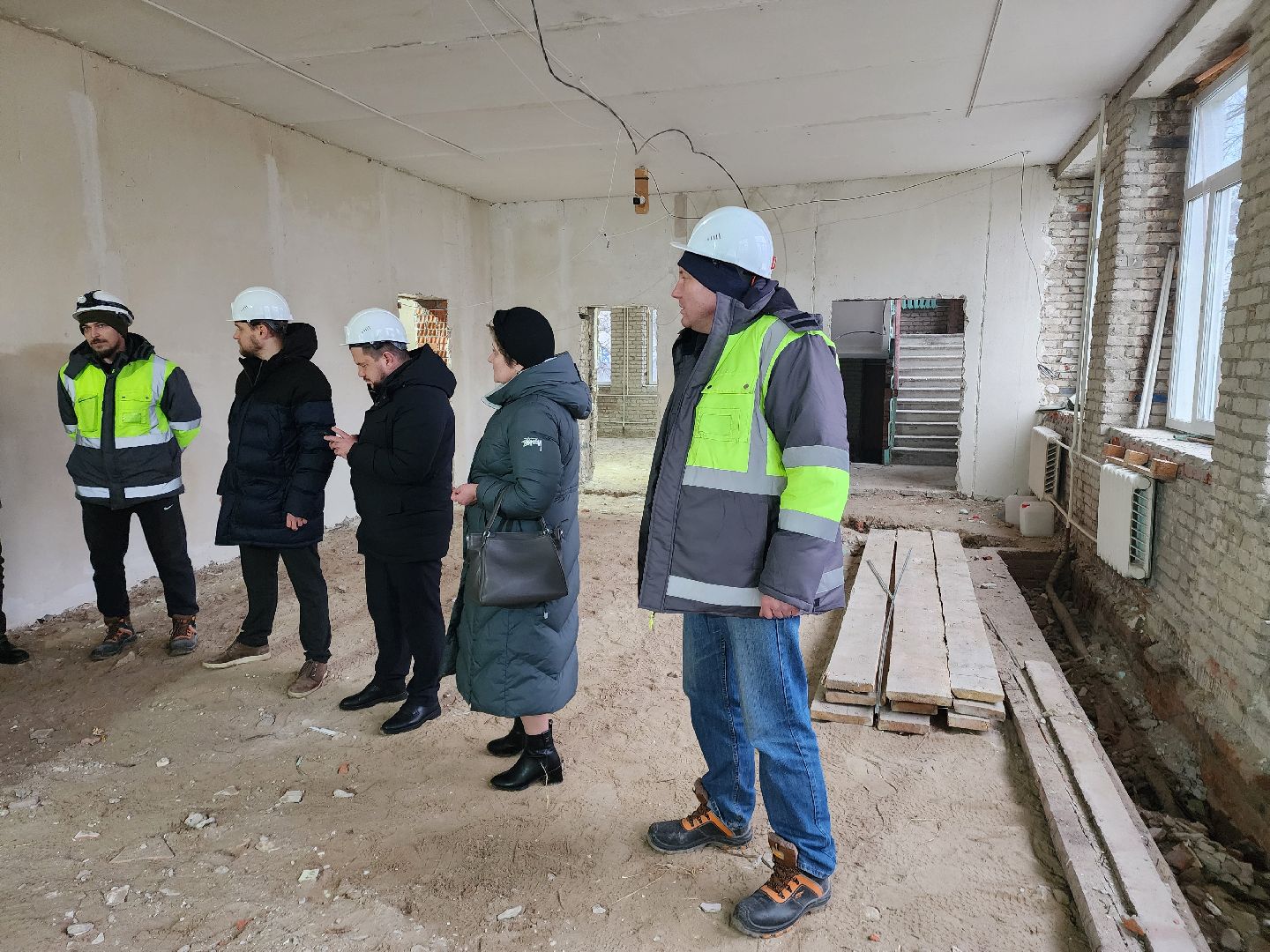 школа, стройка, дети, родители,