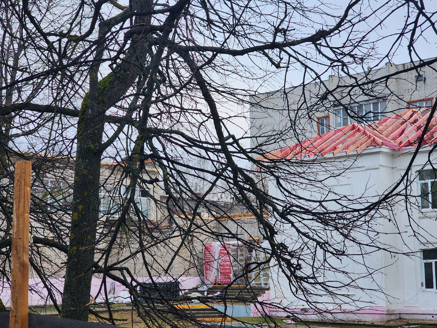 школа, стройка, дети, родители,