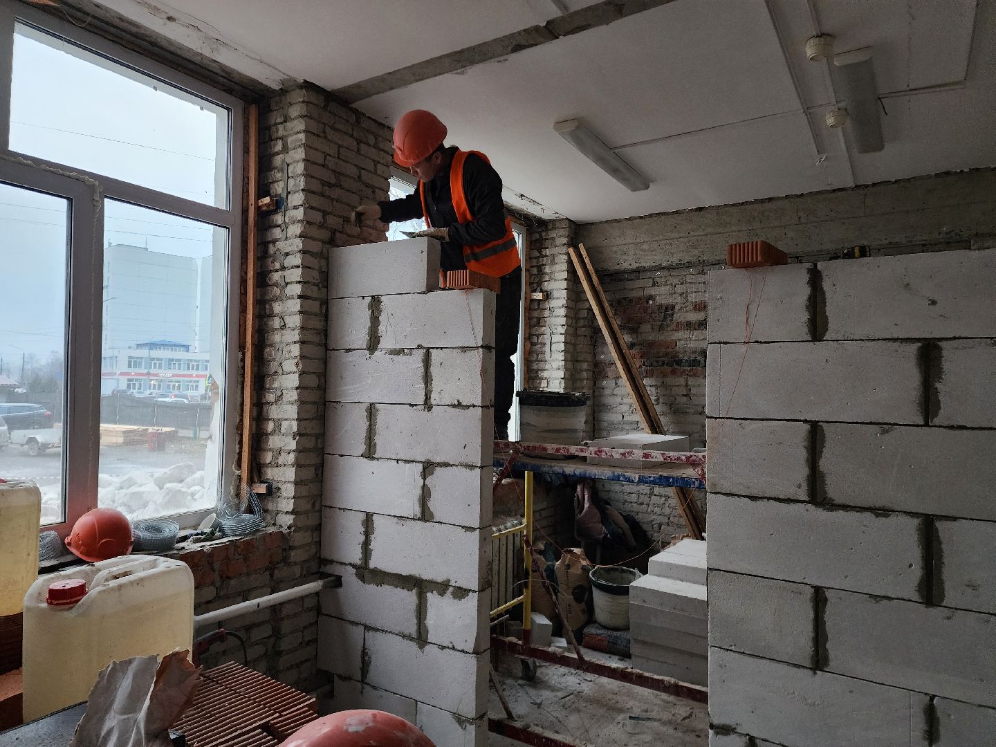 школа, стройка, дети, родители,