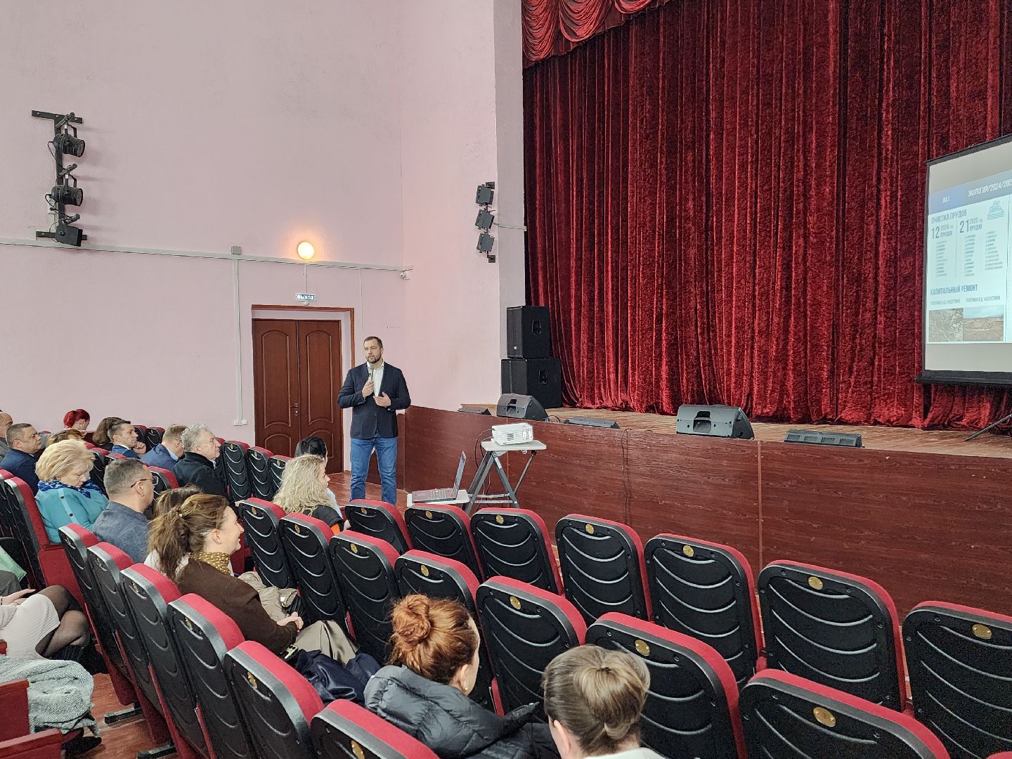 Чехов, село Шарапово, выездная администрация, встреча с жителями, планы на 2025 год, презентация, благоустройство, ЖКХ, экология, энергоснабжение, медицина,глава округа михаил собакин,