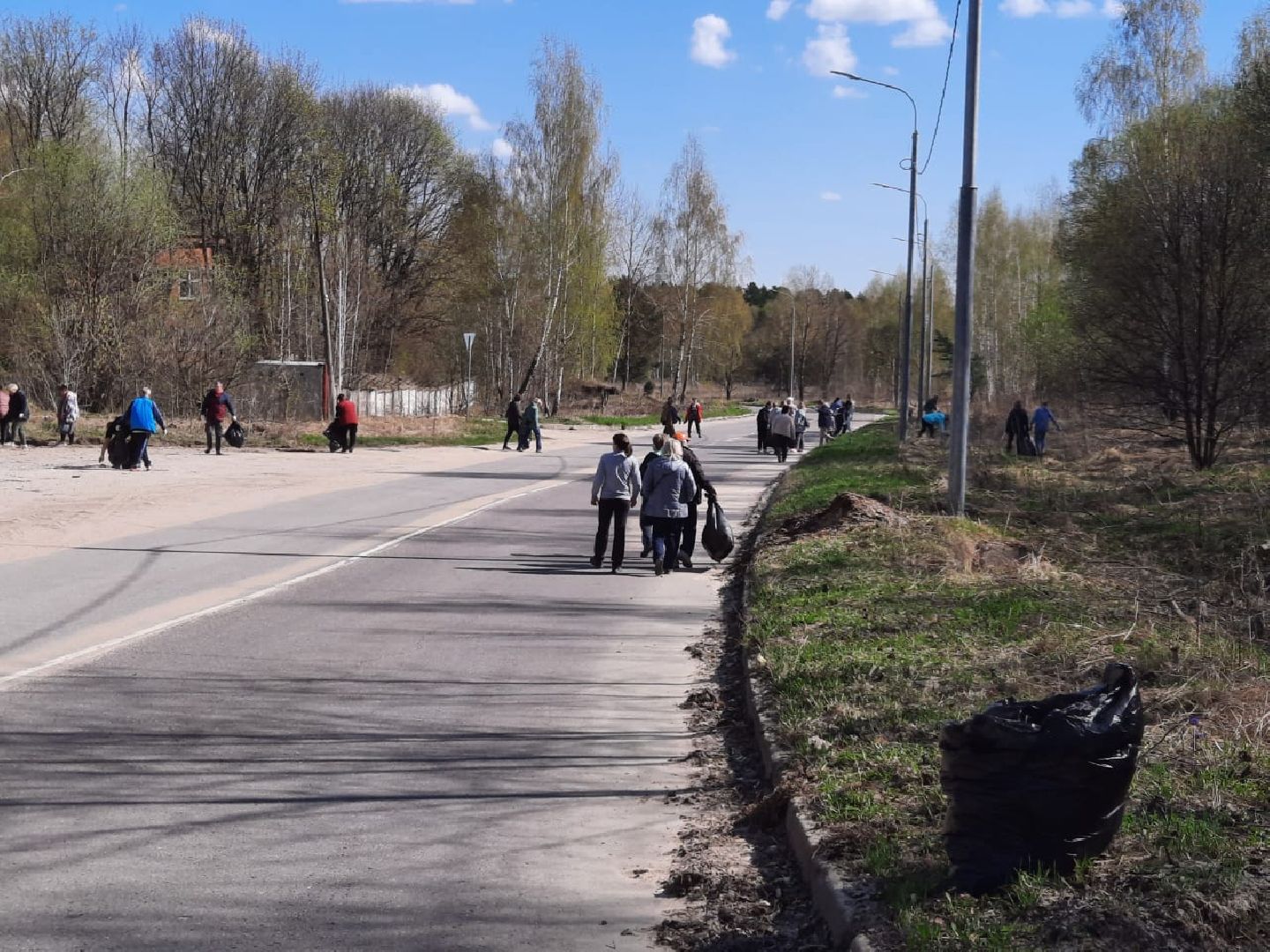Пущино, субботник, уборка улиц