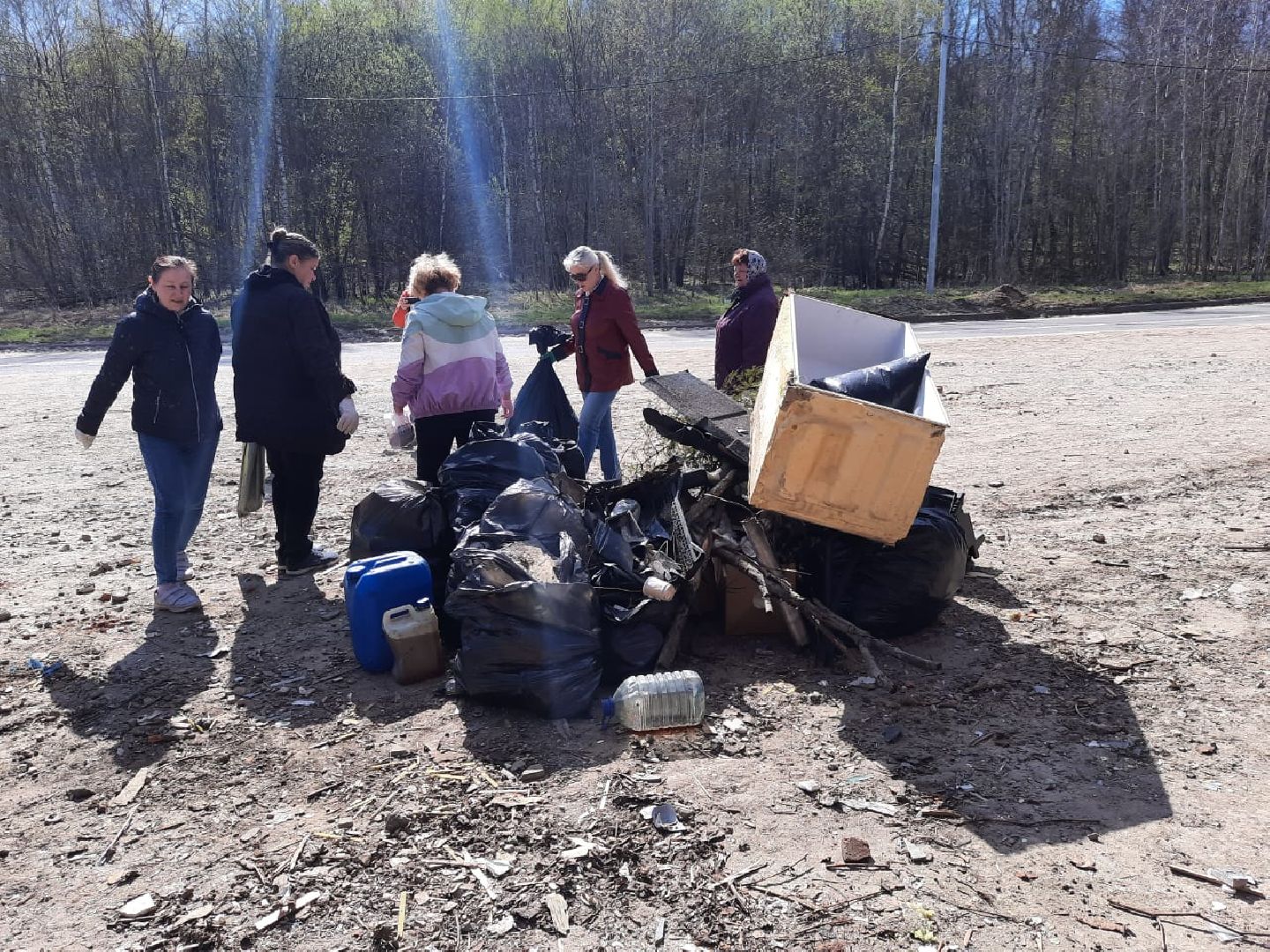 Пущино, субботник, уборка улиц