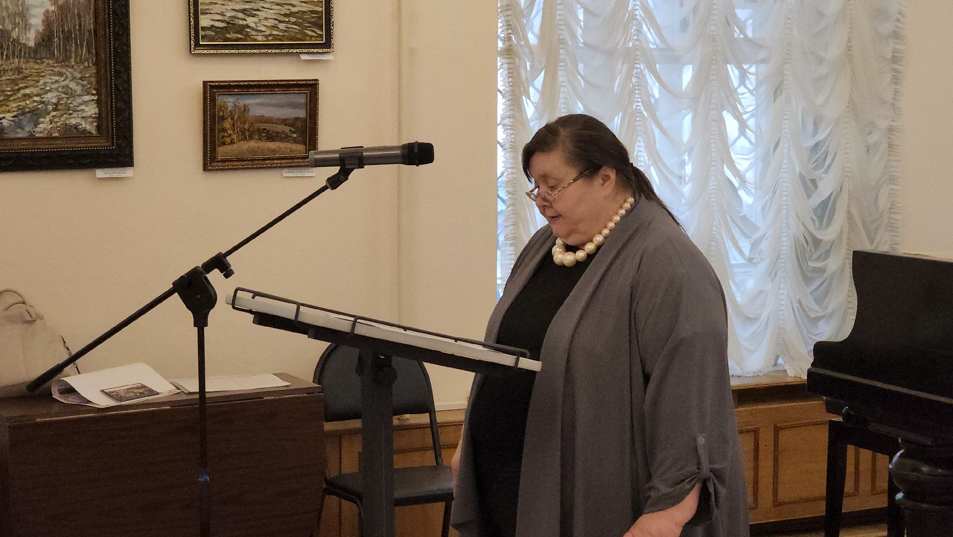 кашира, выставка картин, краеведческий музей, петр мусатов, пейзаж,