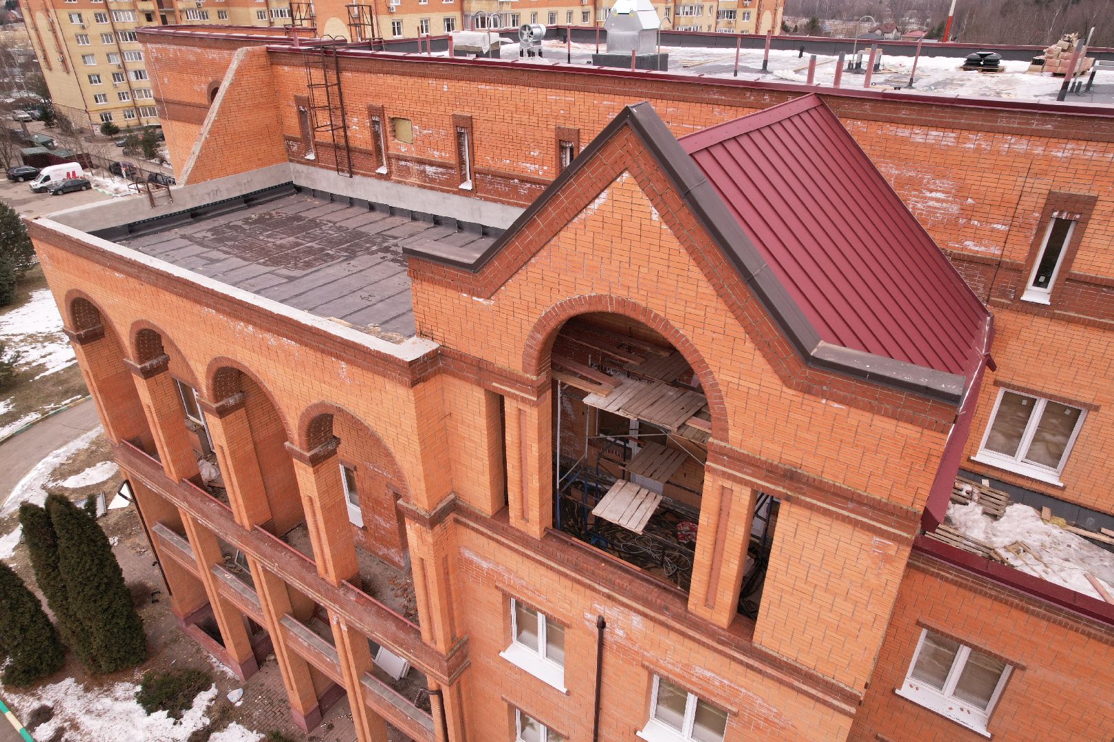 видео с коптера, медицина одинцова,