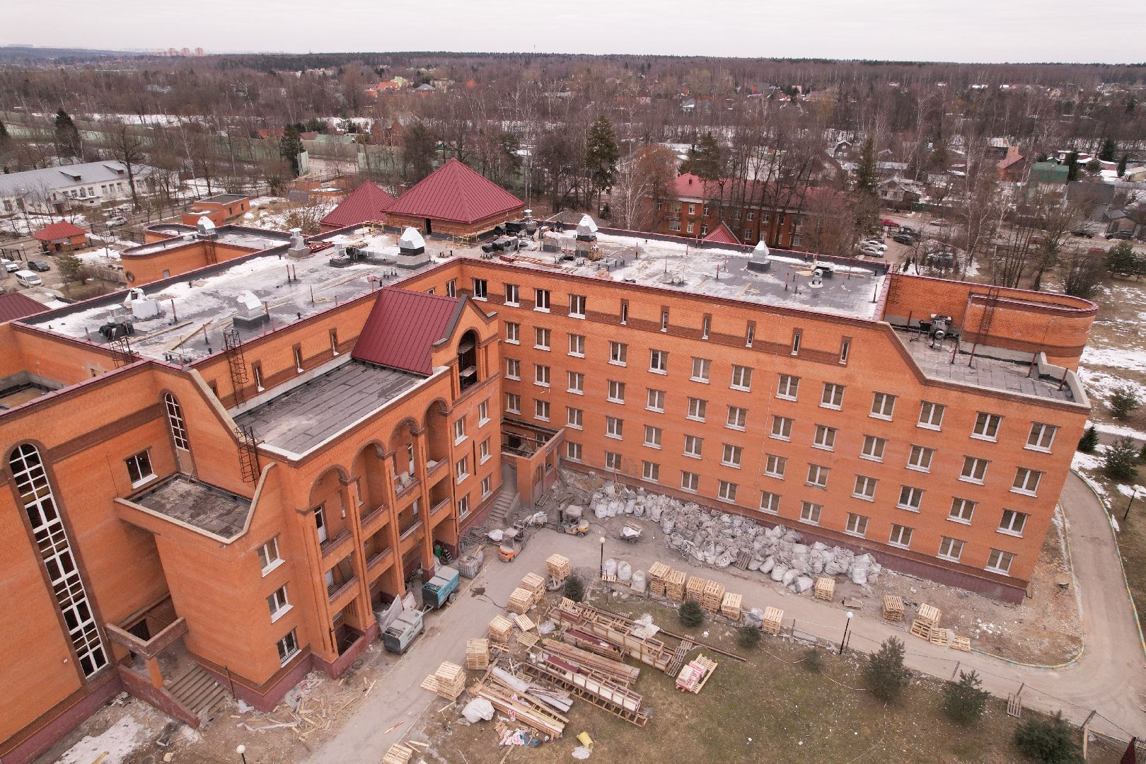 видео с коптера, медицина одинцова,