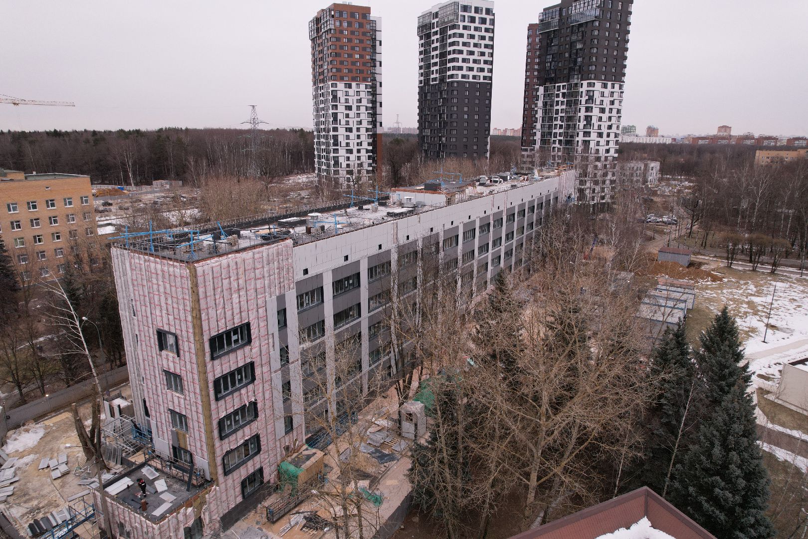 видео с коптера, медицина одинцова,