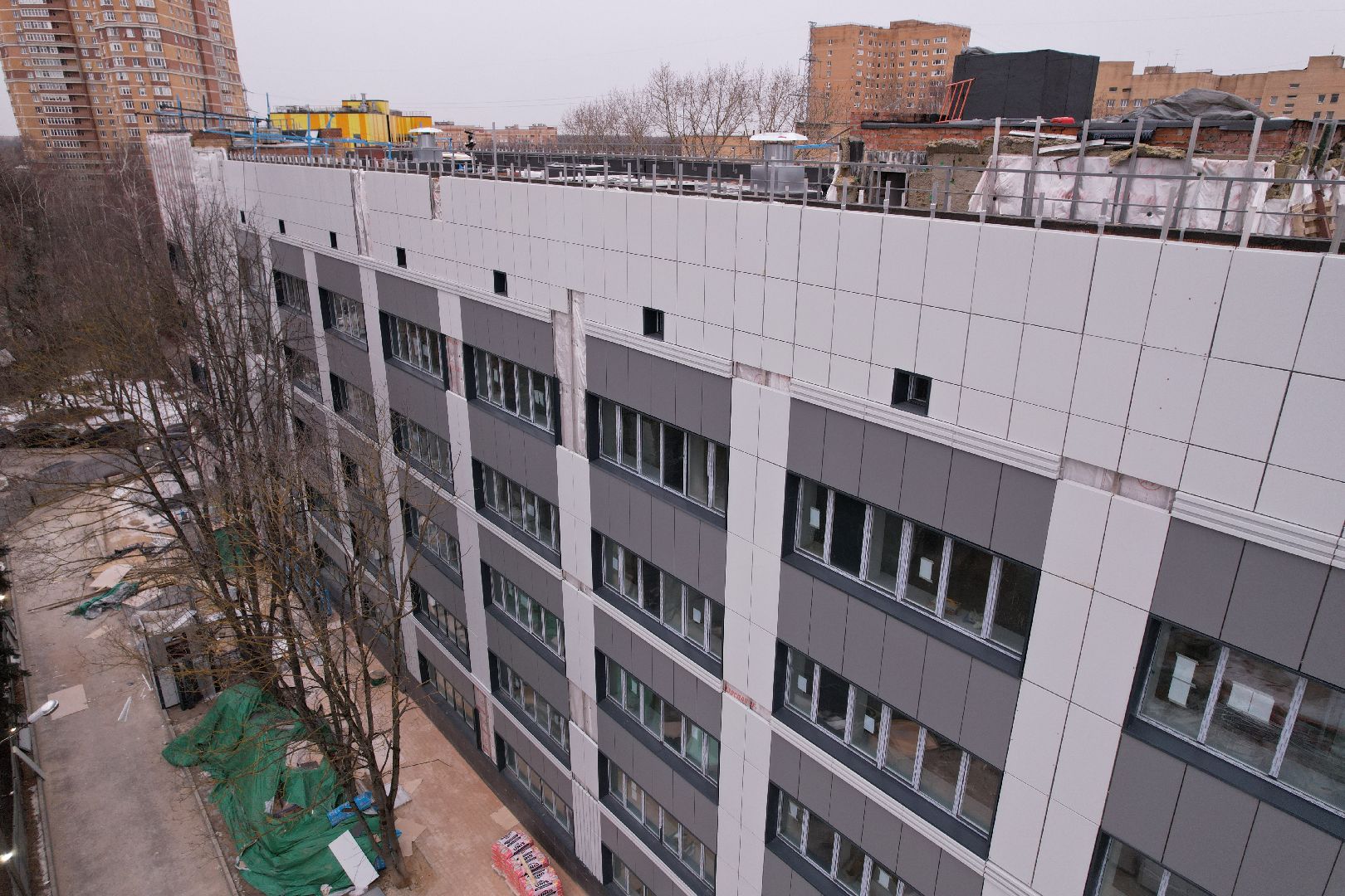 видео с коптера, медицина одинцова,