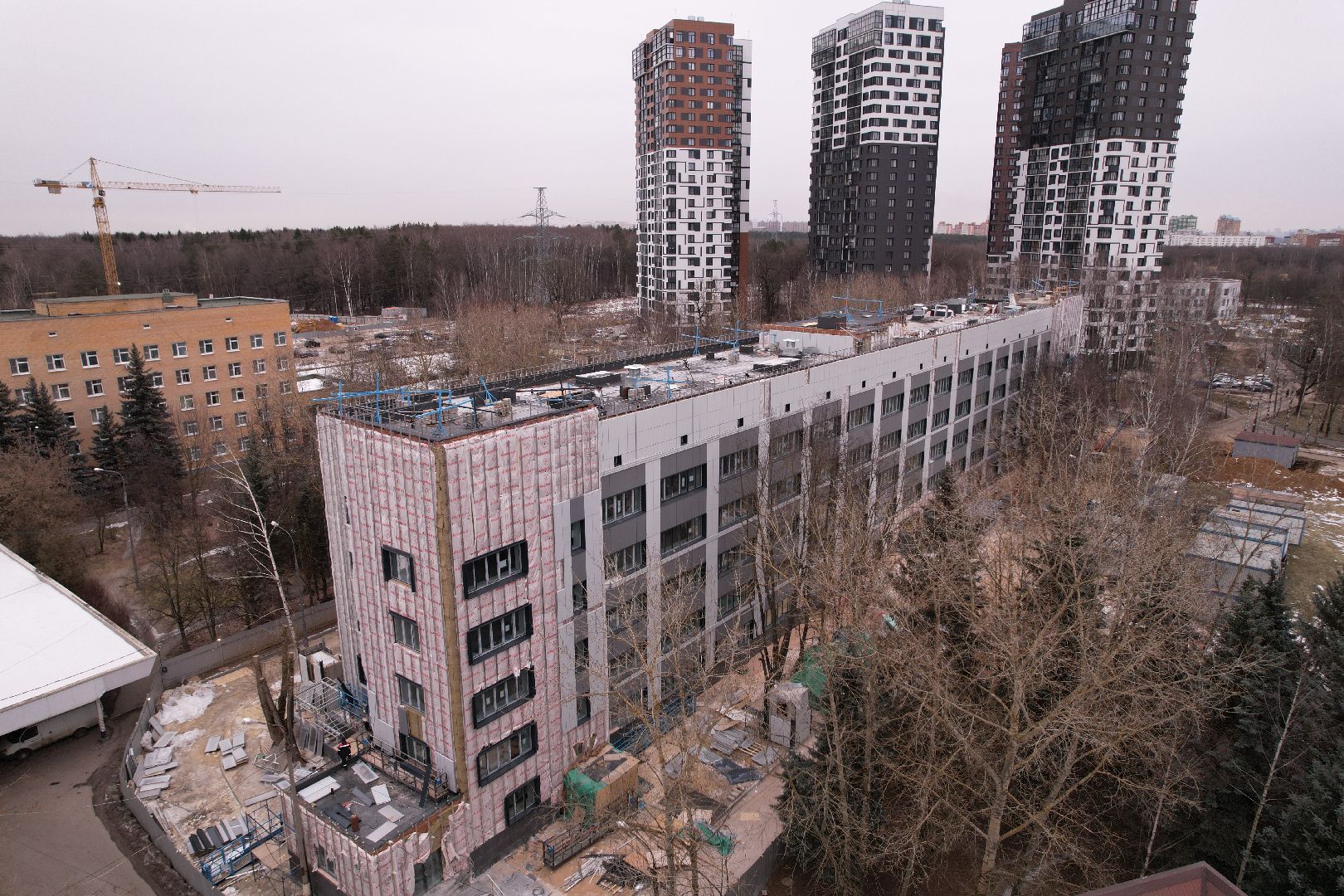 видео с коптера, медицина одинцова,