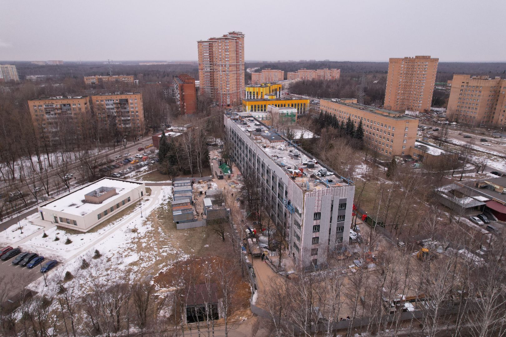 видео с коптера, медицина одинцова,