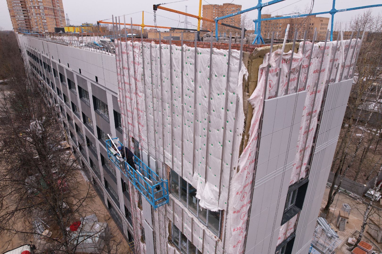 видео с коптера, медицина одинцова,